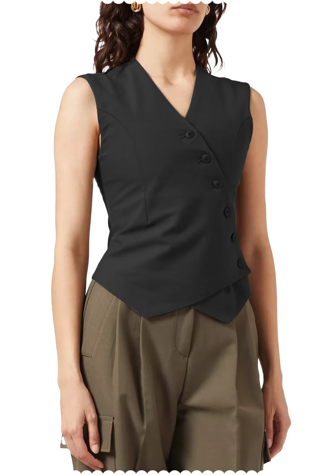 Women's black vest 
