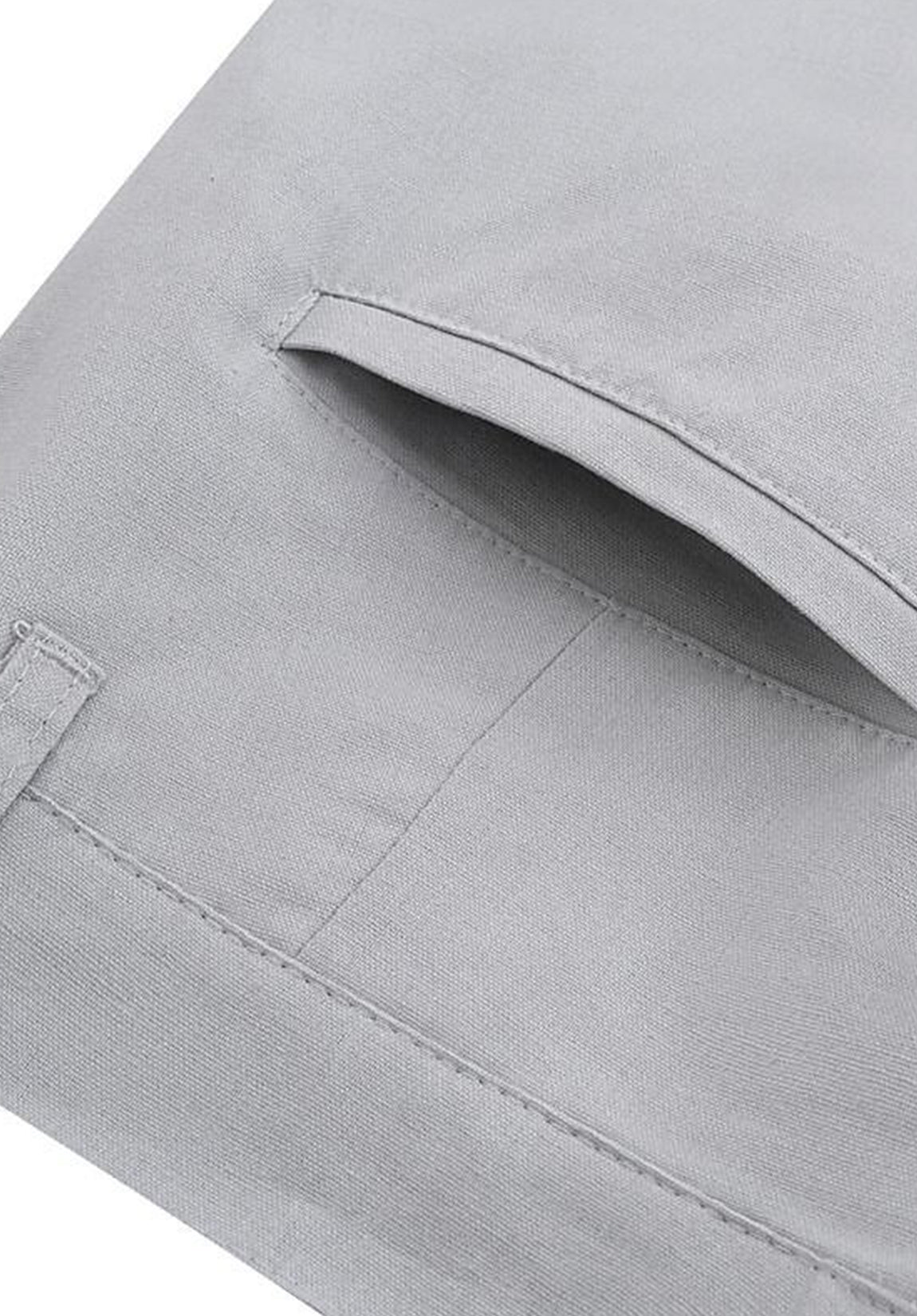 Men's Linen Pants Back Pocket Design