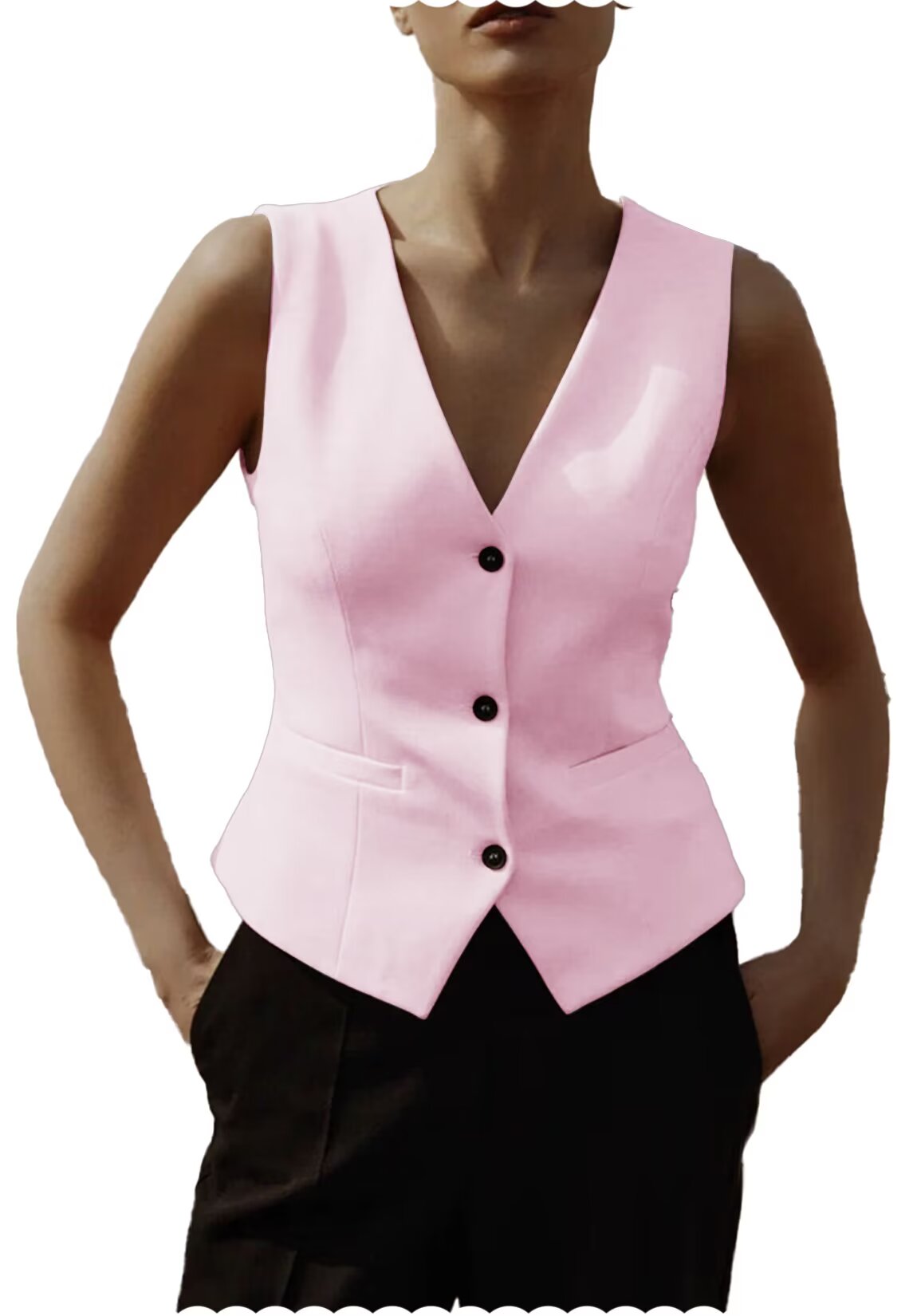 Women's pink vest 