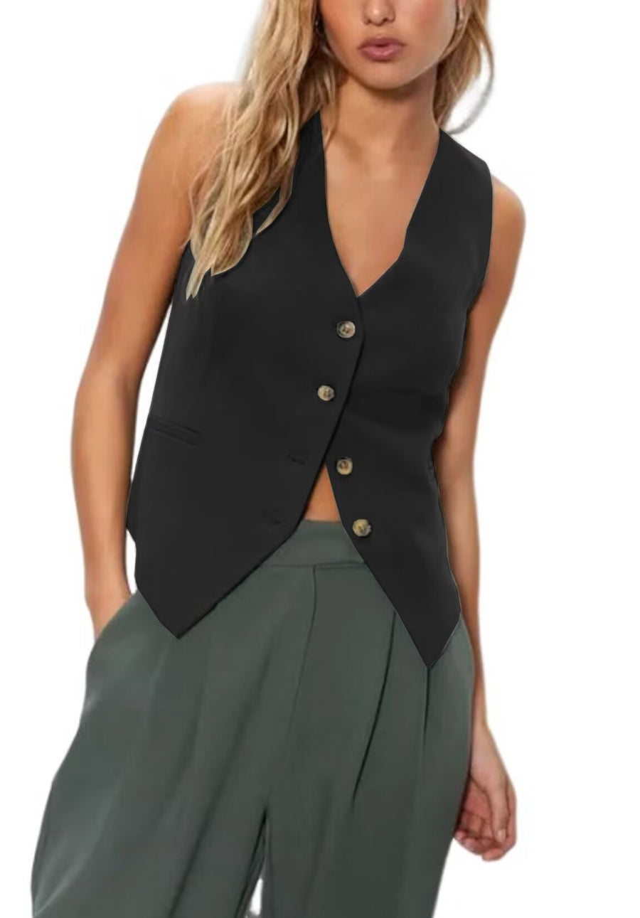 Women's black vest 