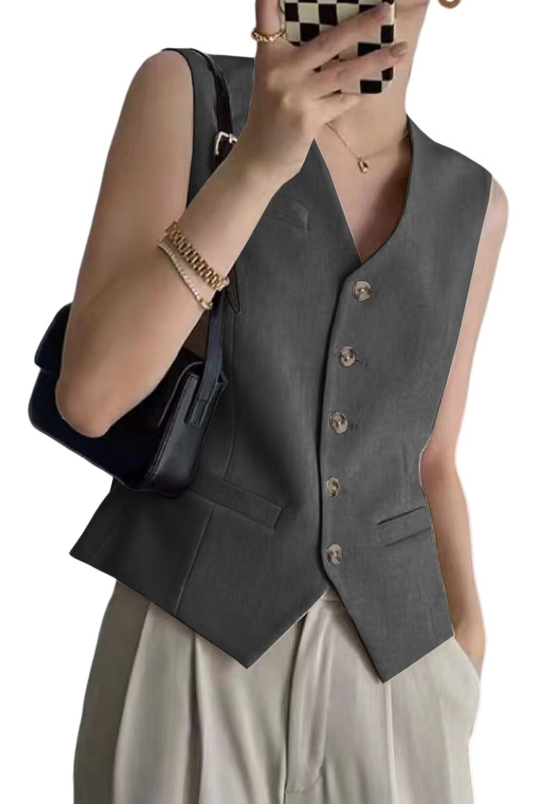 Women's grey vest 