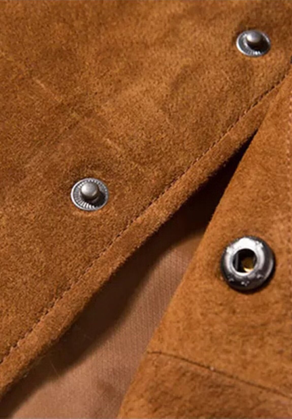 Men's dark gray suede vest 