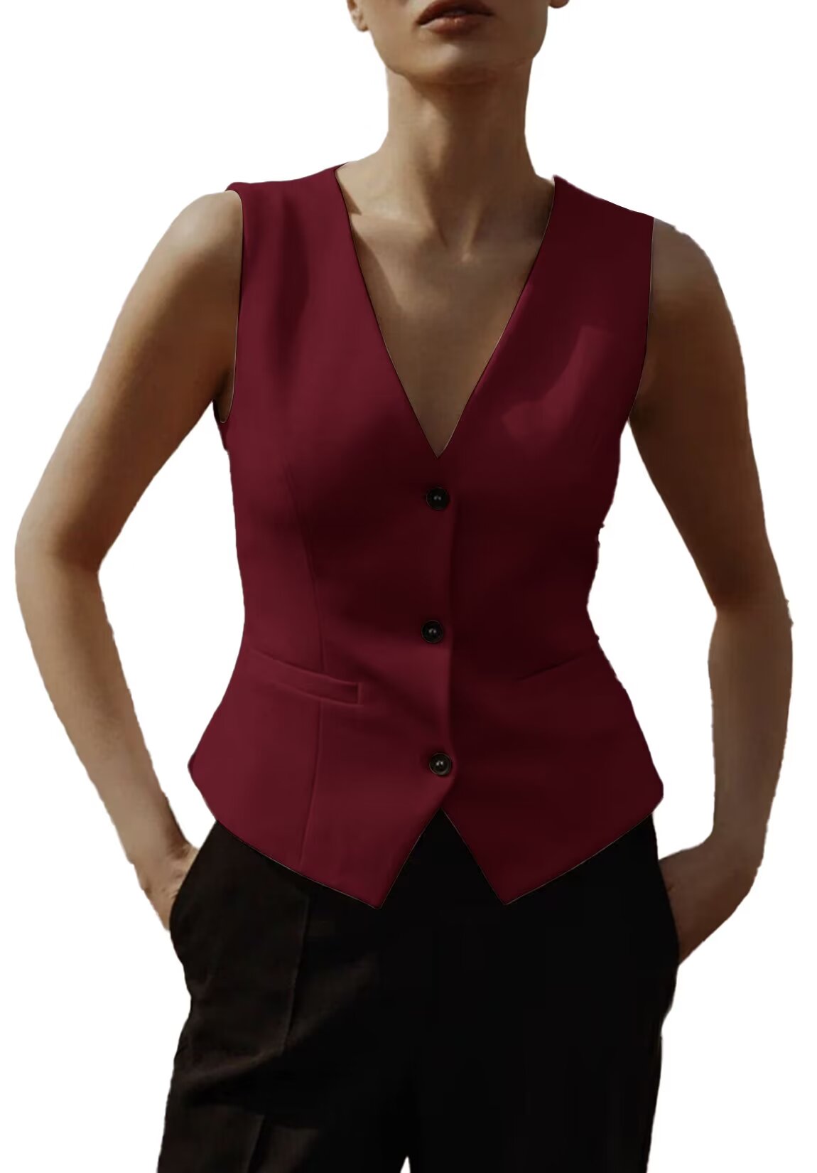 Women's red vest 
