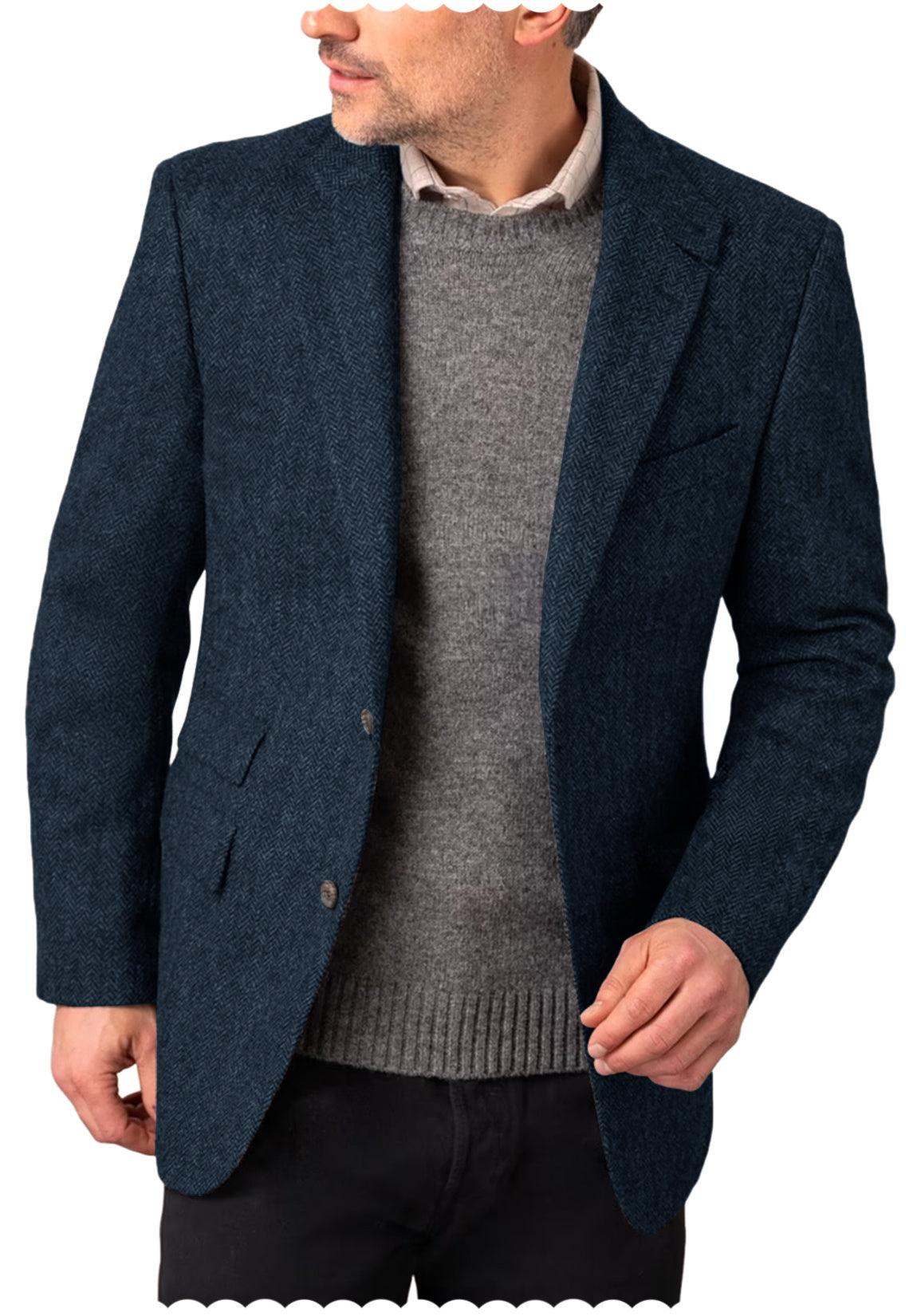 Men Tweed Jacket