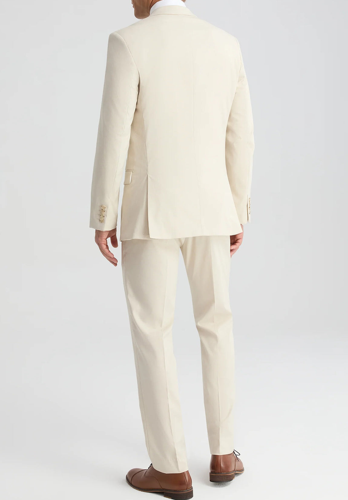 Men's Khaki Pants Paired with a Suit Jacket£¬Back View