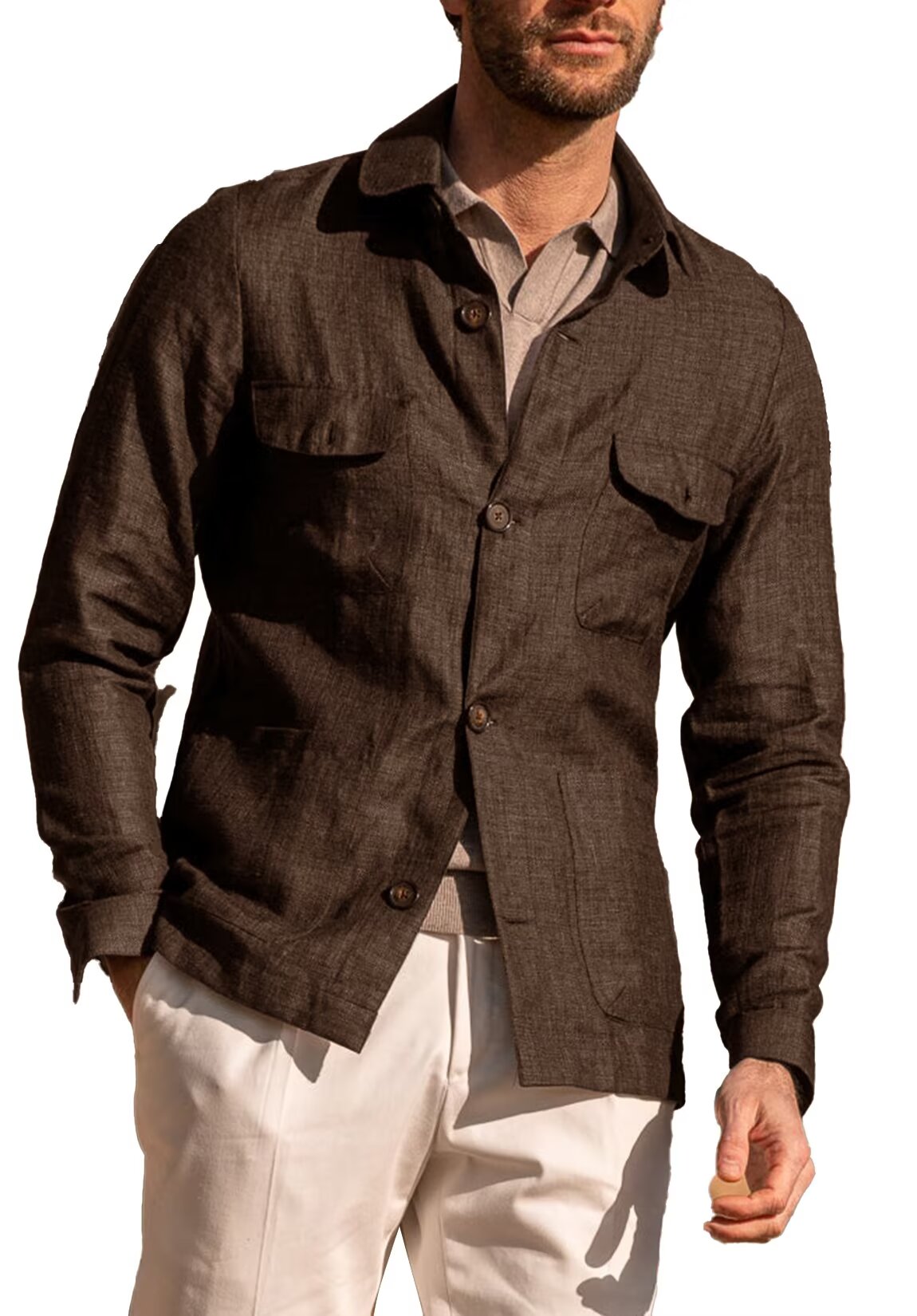  men??£¤s linen jacket 