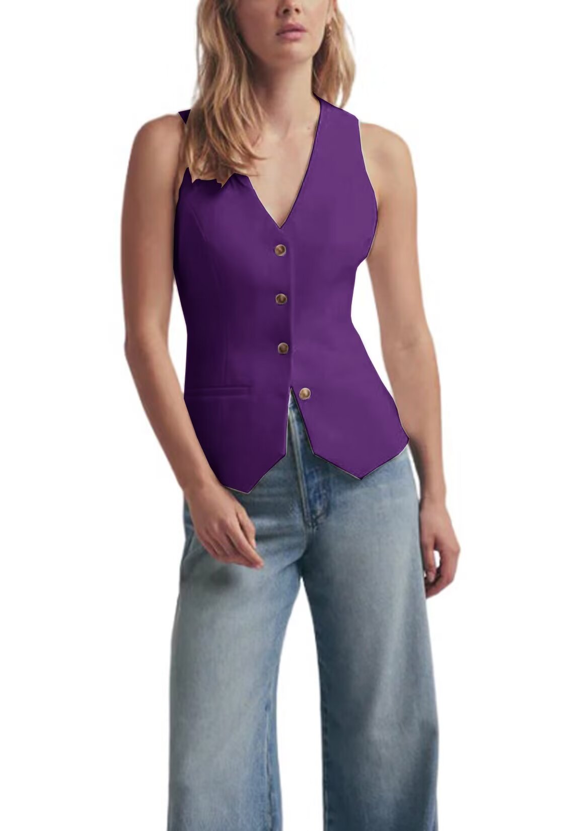 Women's purple vest 