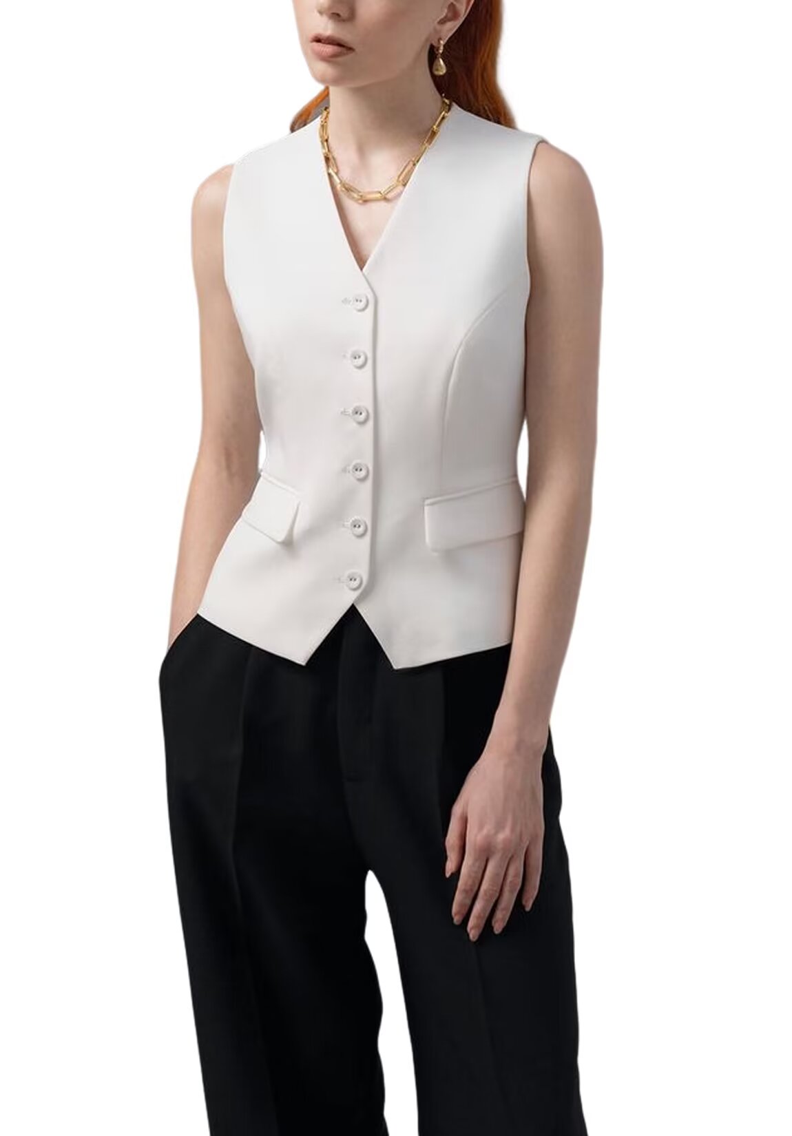 Women's ivory vest 