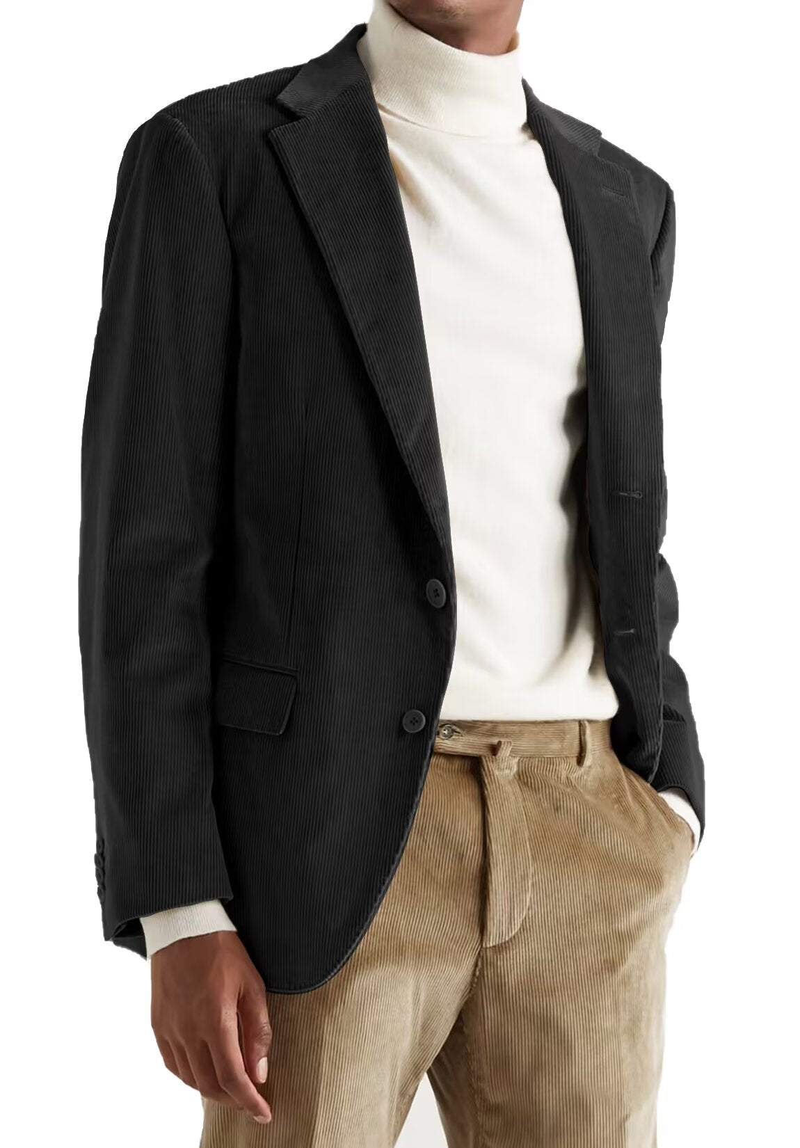 Men's black corduroy jacket