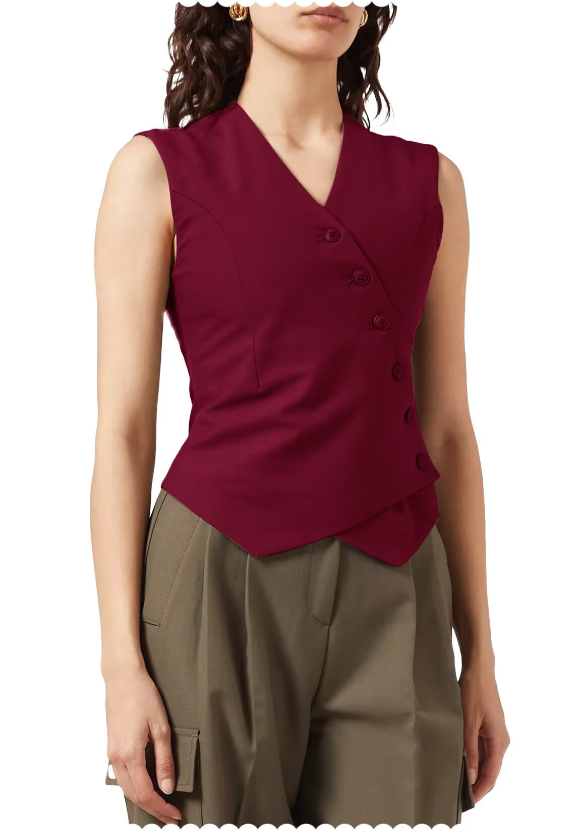 Women's red vest 
