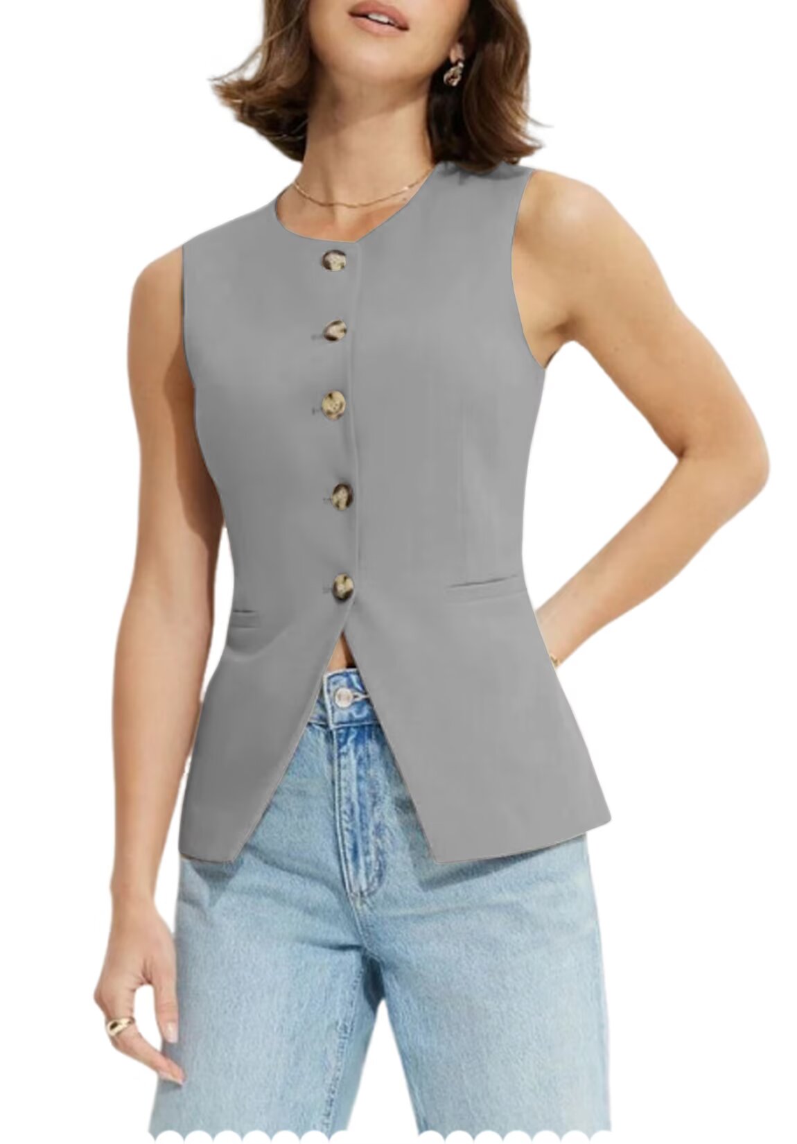 Women's grey vest 