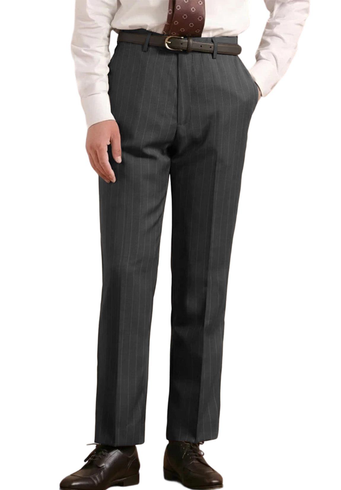 men dark grey dress pants