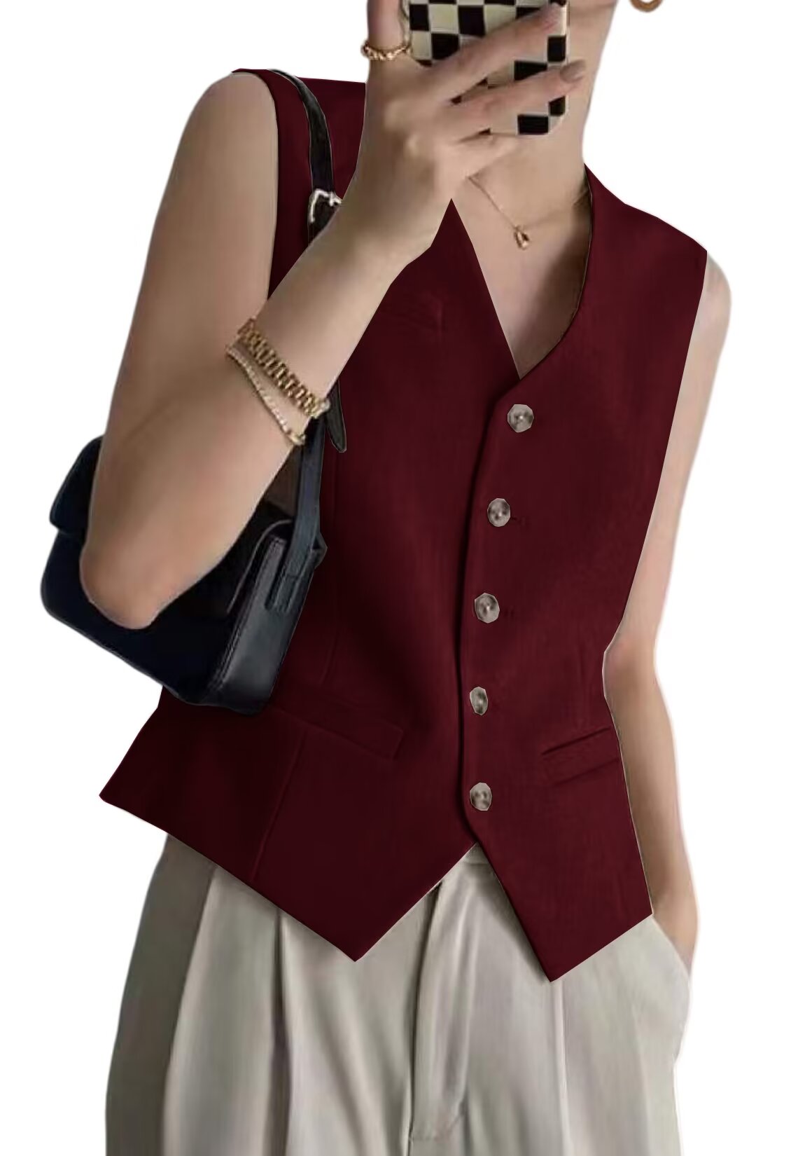 Women's red vest 