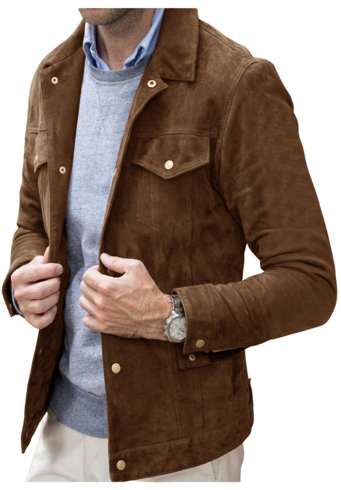 men suede jacket