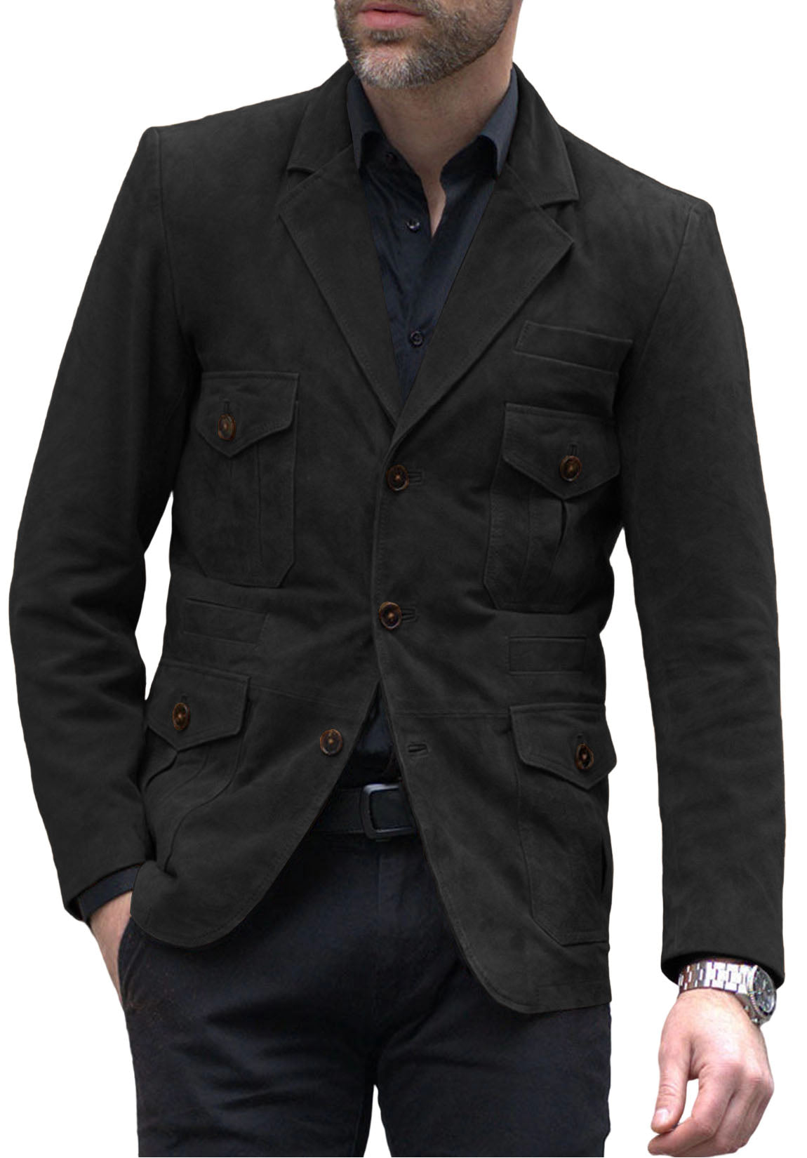 men suede jacket