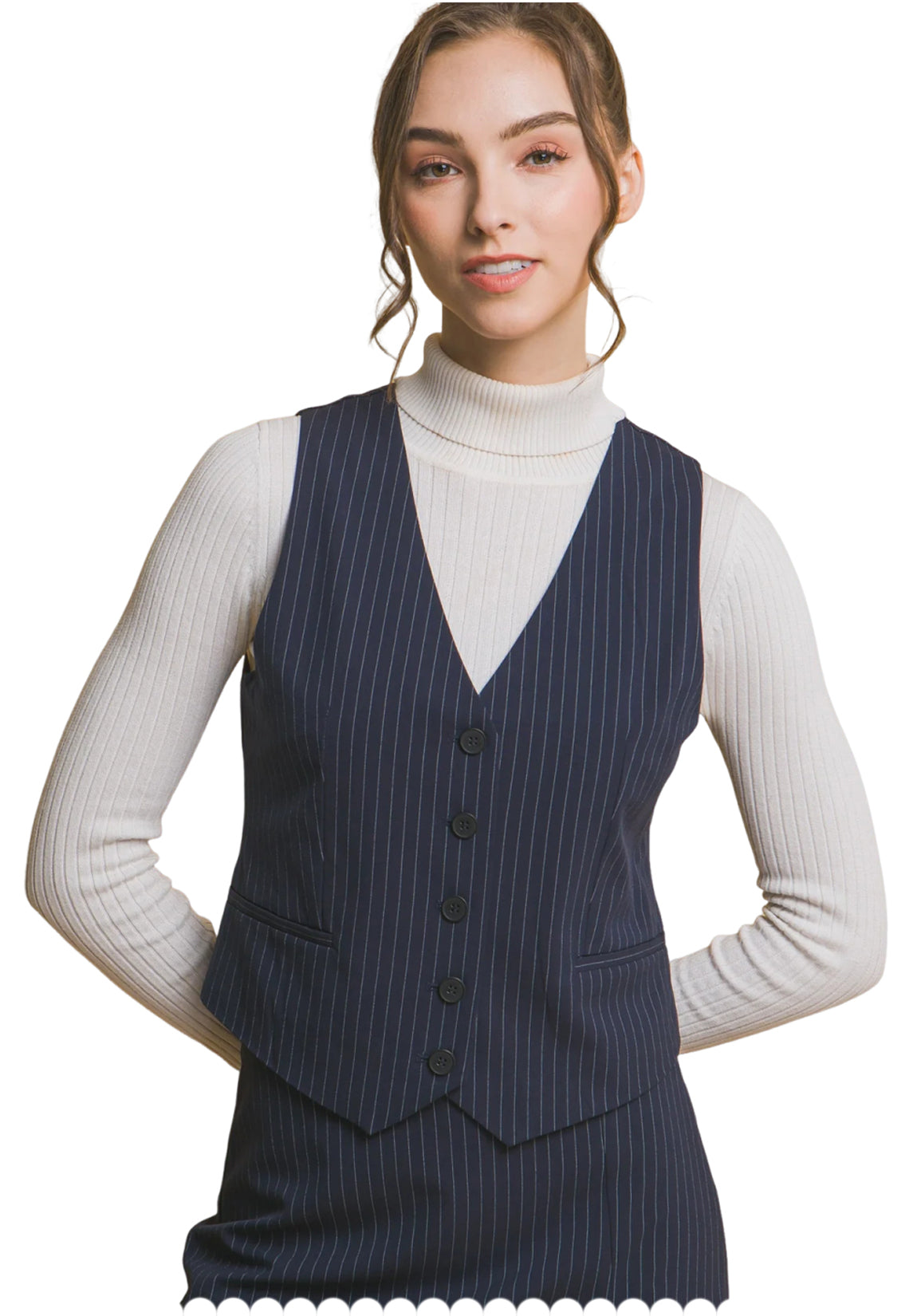 Women's blue vest 