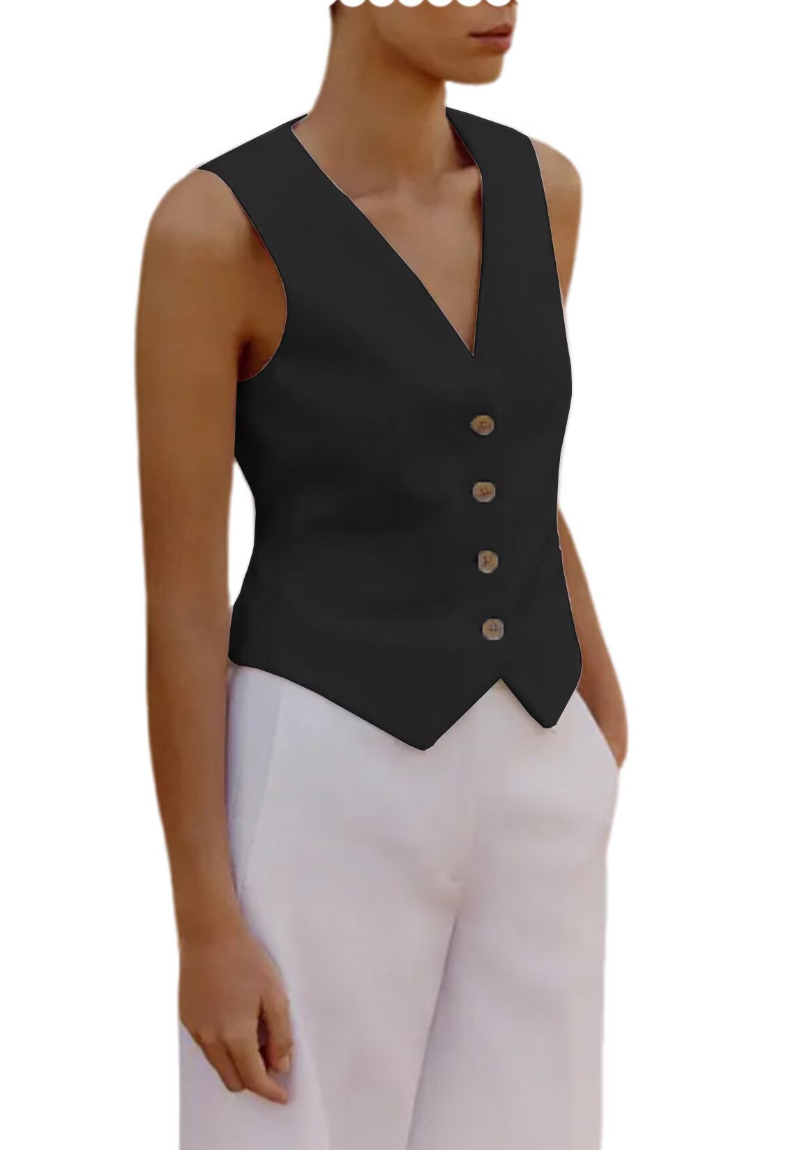 Women's black vest 