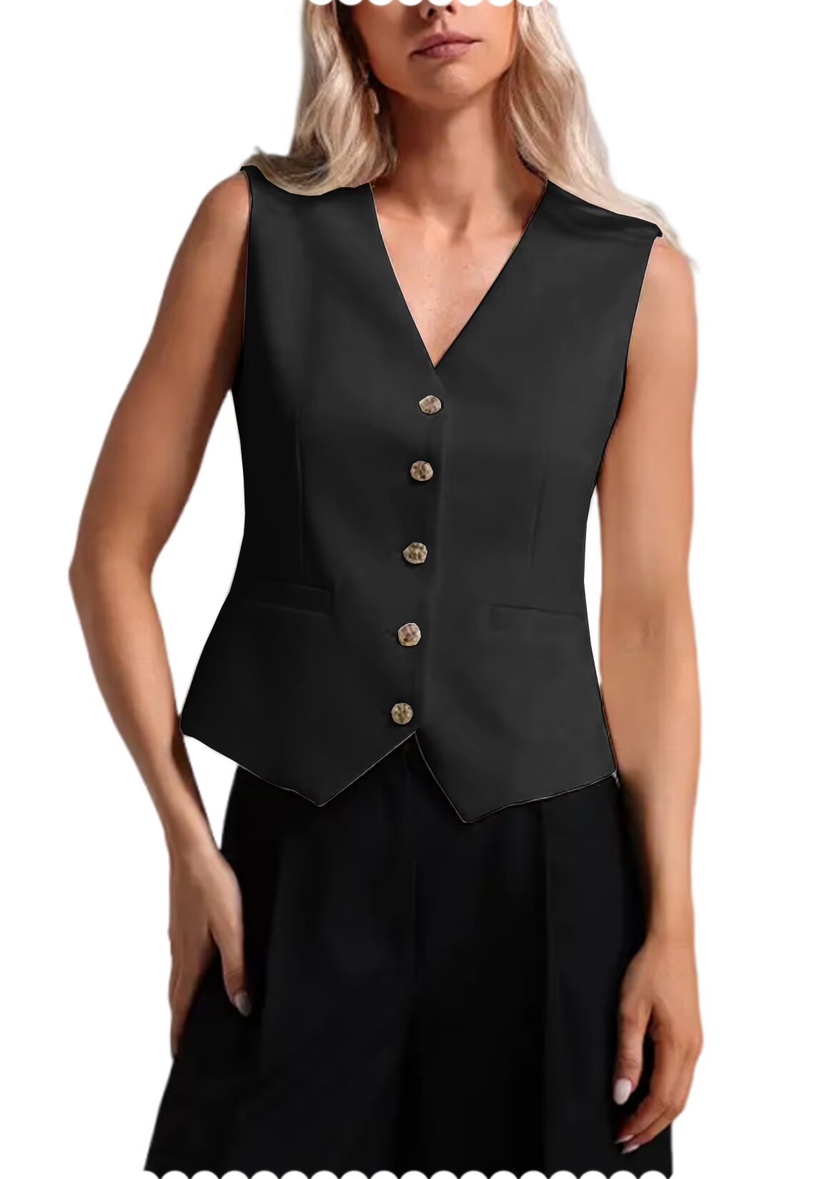 Women's black vest 