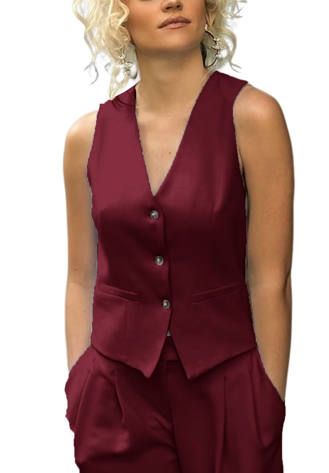 Women's red vest 