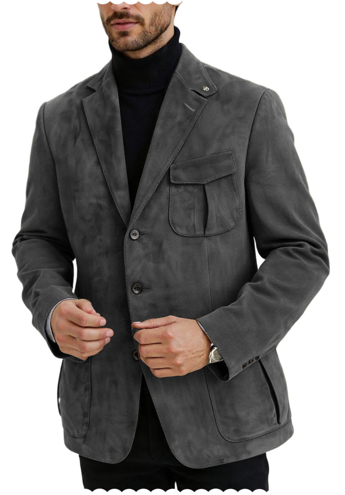 men suede jacket