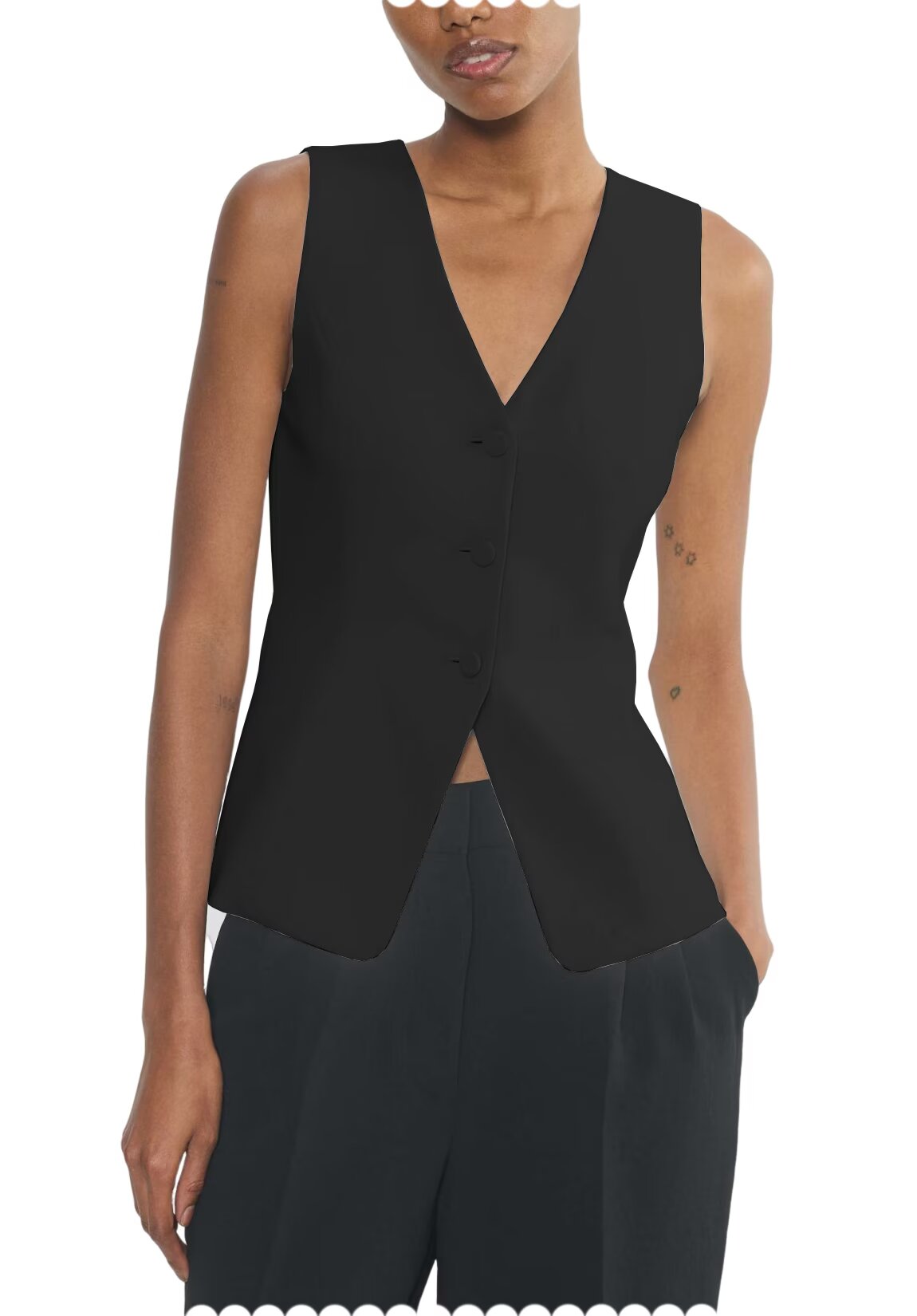 Women's black vest 