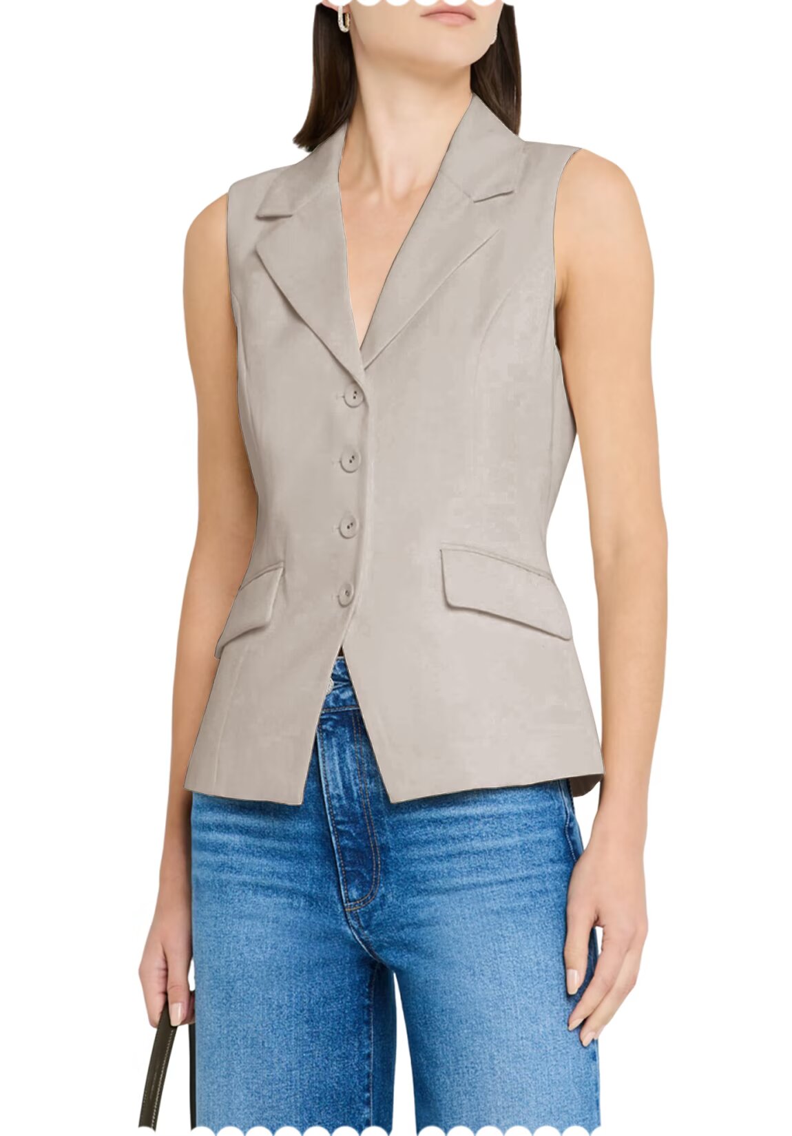 Women's khaki vest 