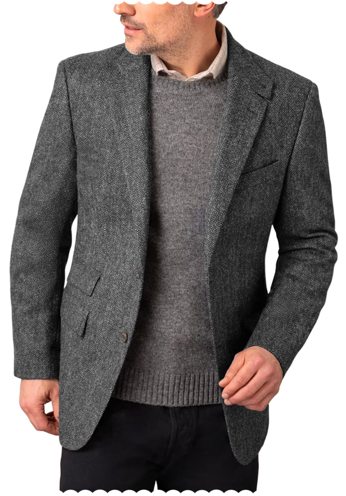 Men Tweed Jacket