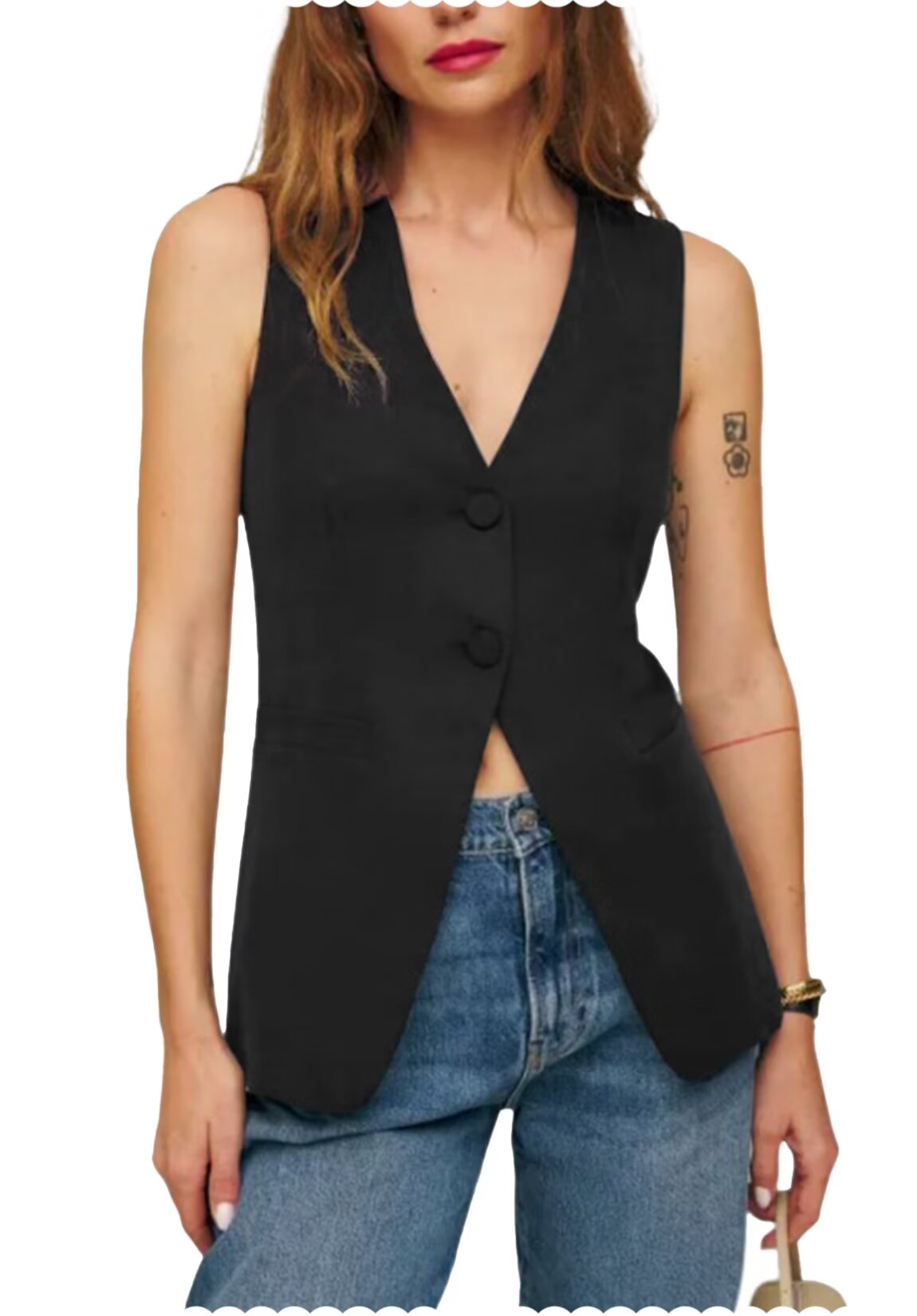Women's black vest 