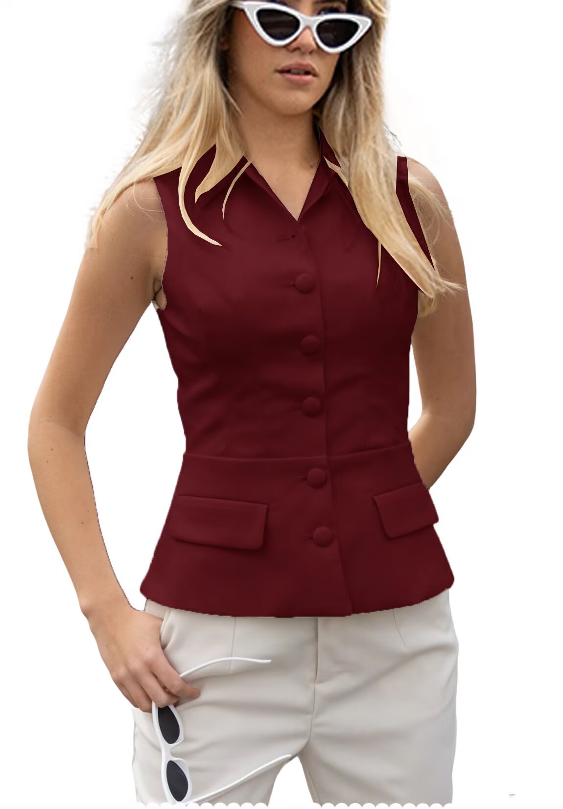 Women's red vest 