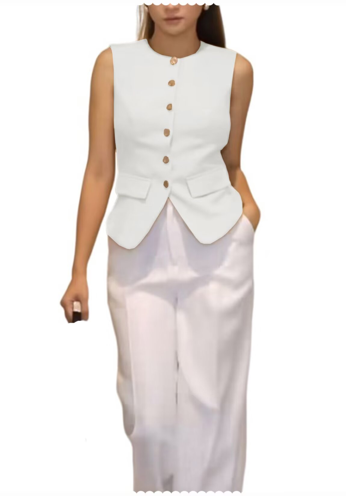 Women's ivory vest 
