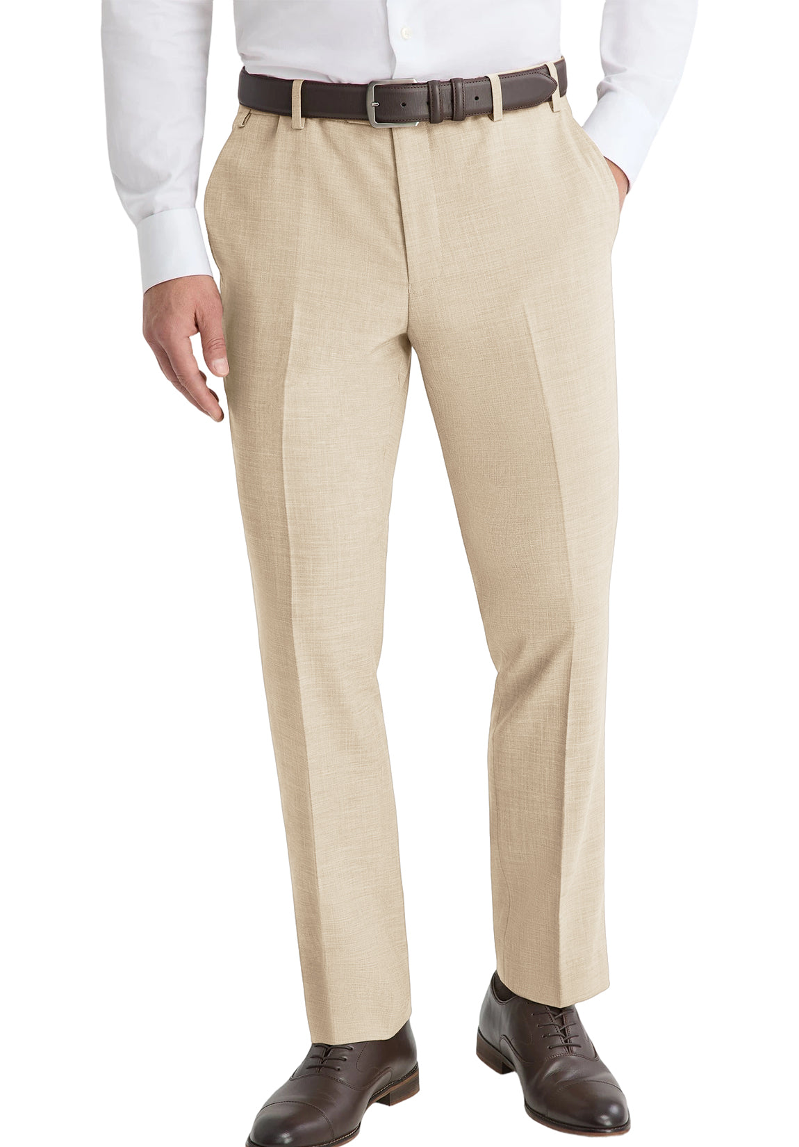Men Linen Pants Beige