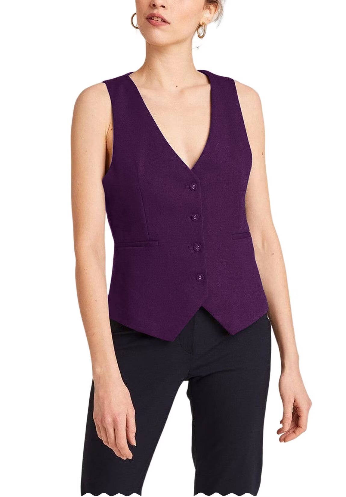 Women's purple vest 