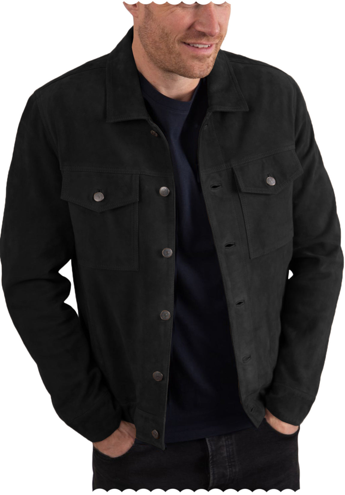 men suede jacket