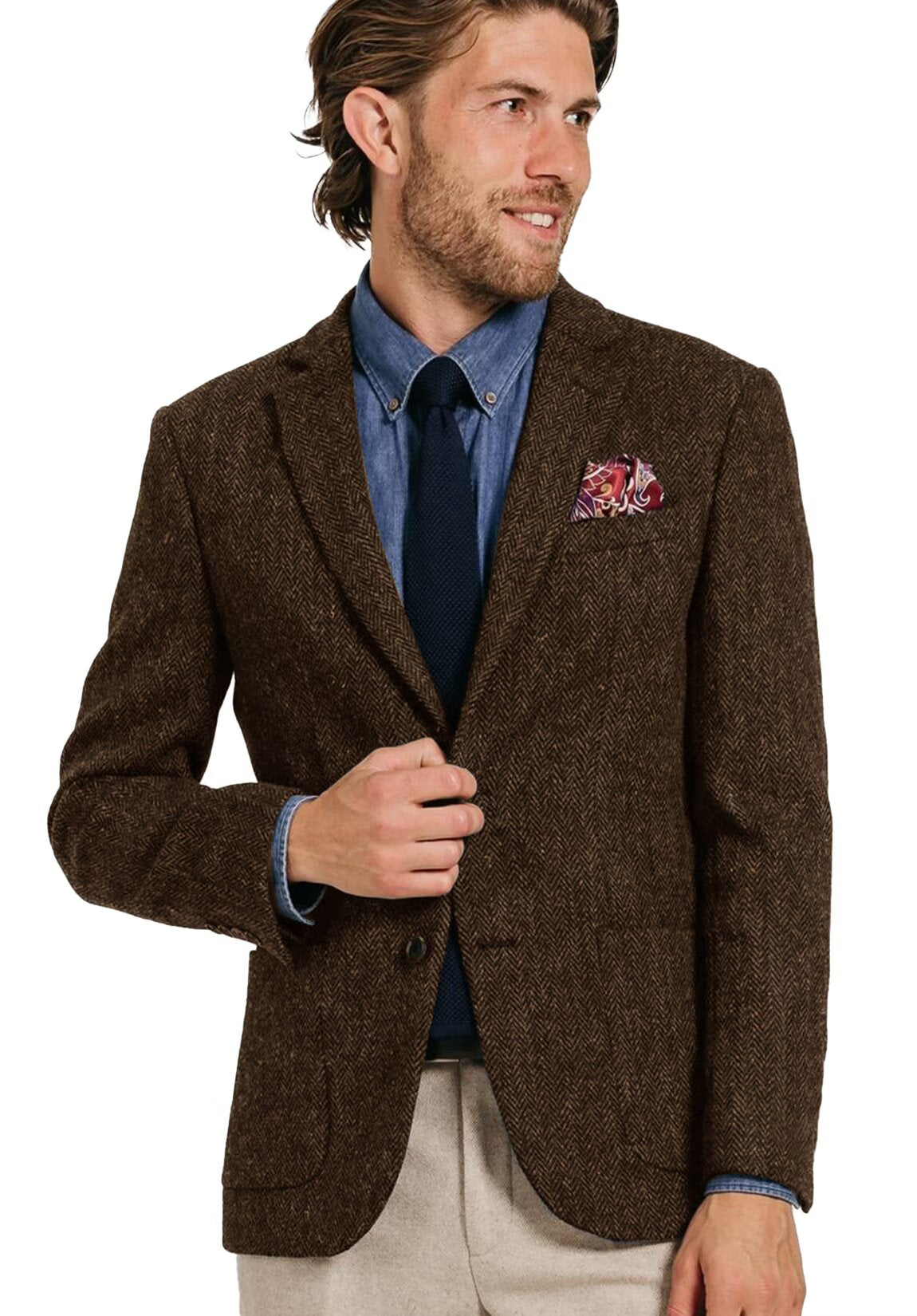 Men Tweed Jacket