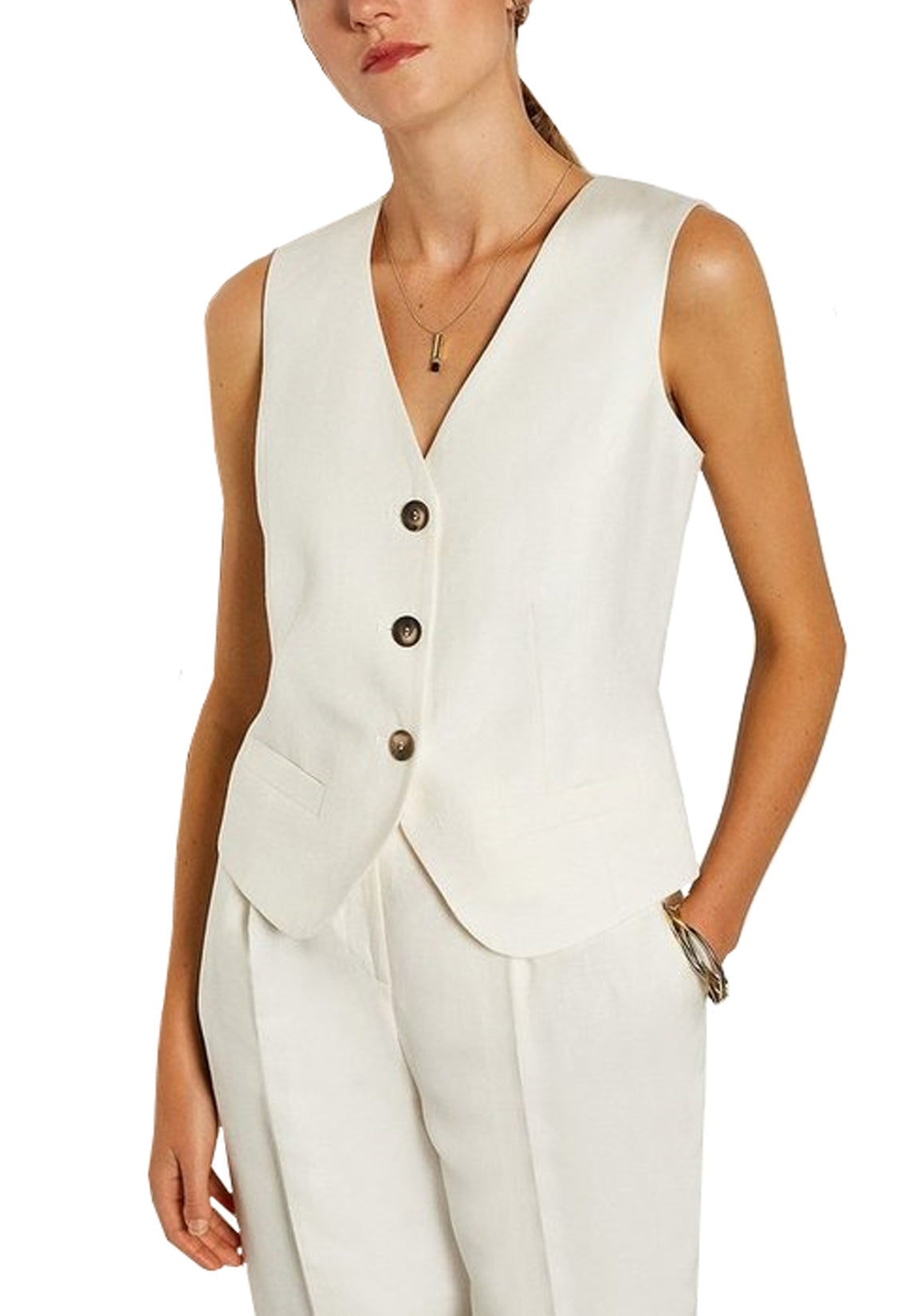 Women's ivory vest 