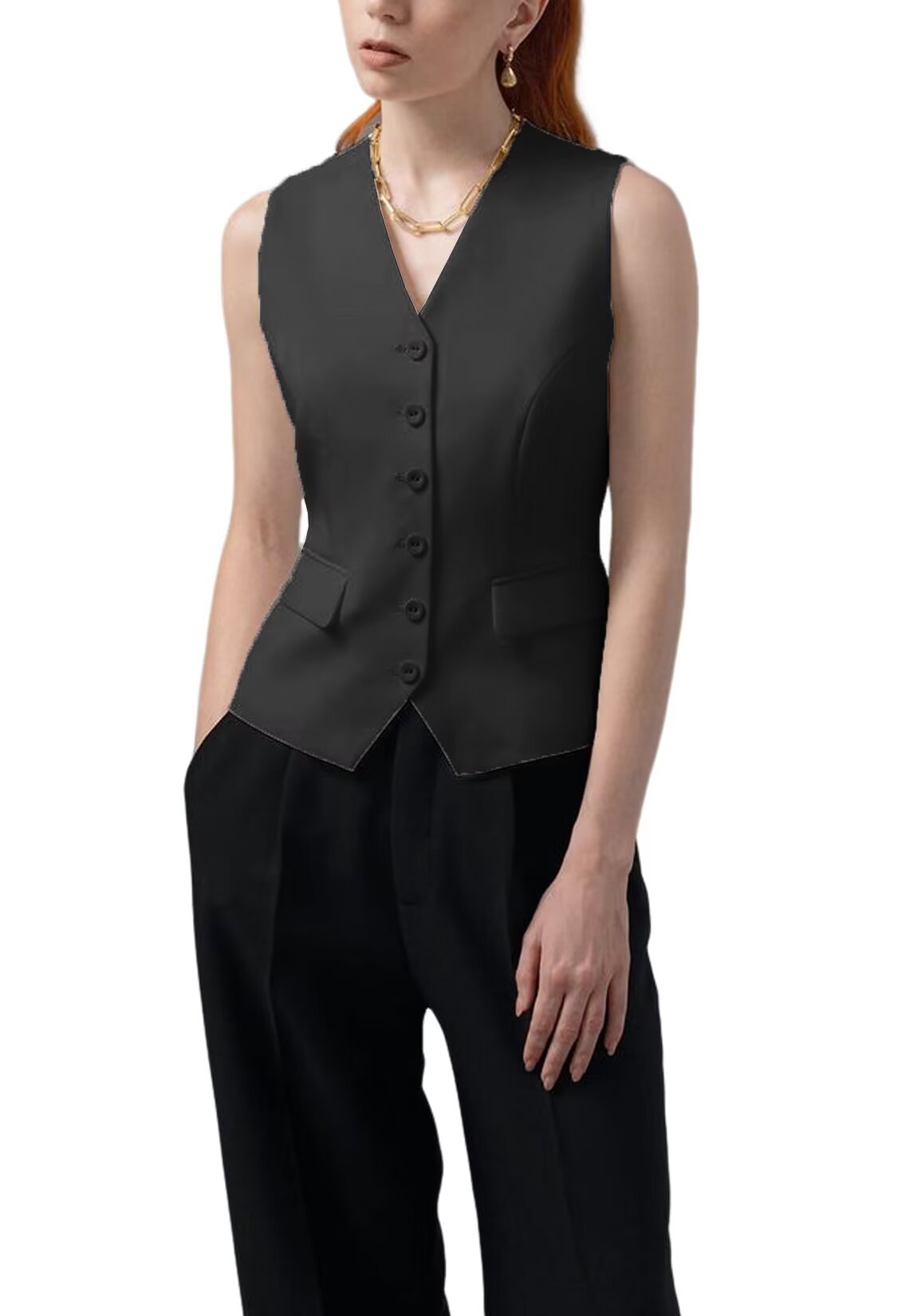 Women's black vest 