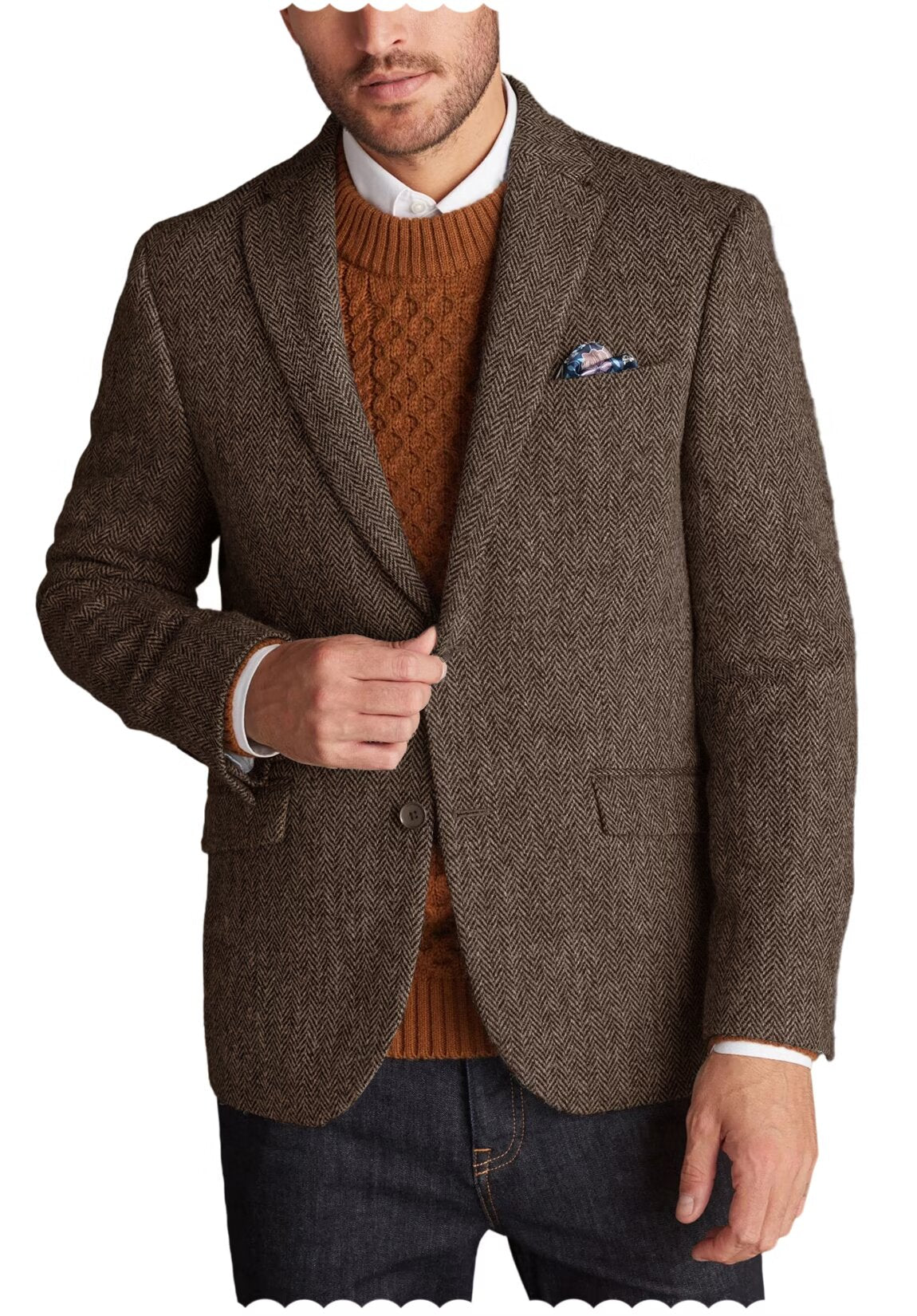 Men Tweed Jacket