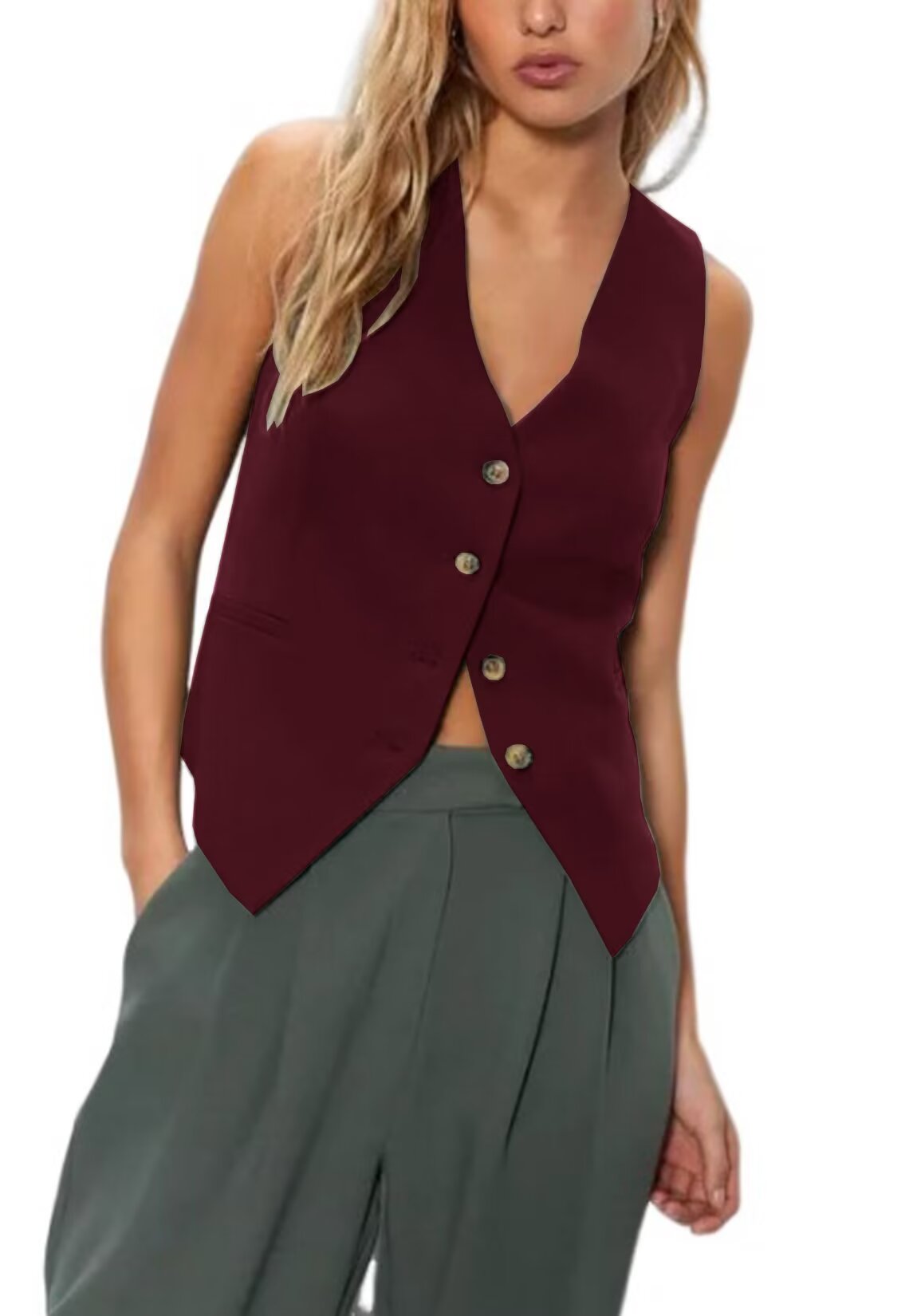 Women's red vest 