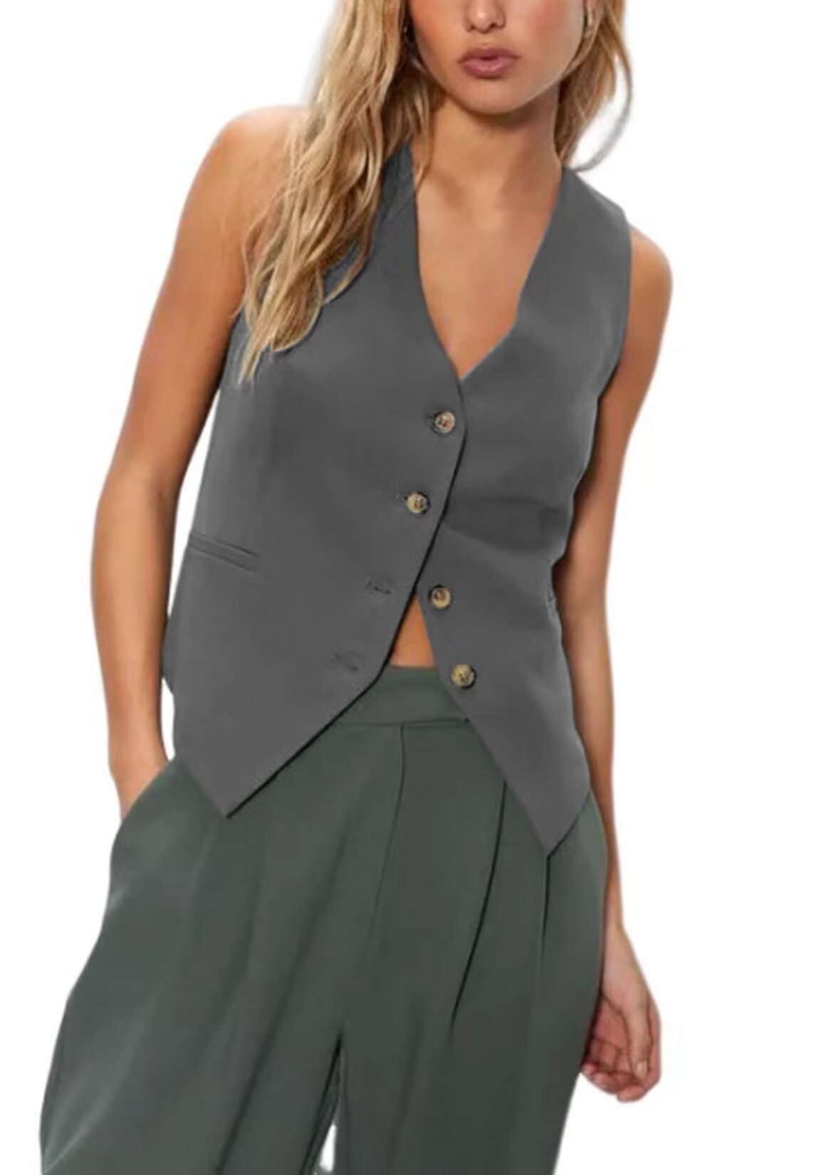 Women's grey vest 