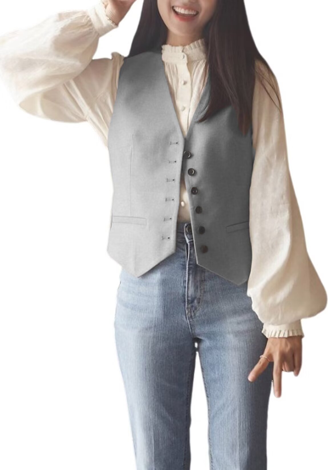 Women's grey vest 