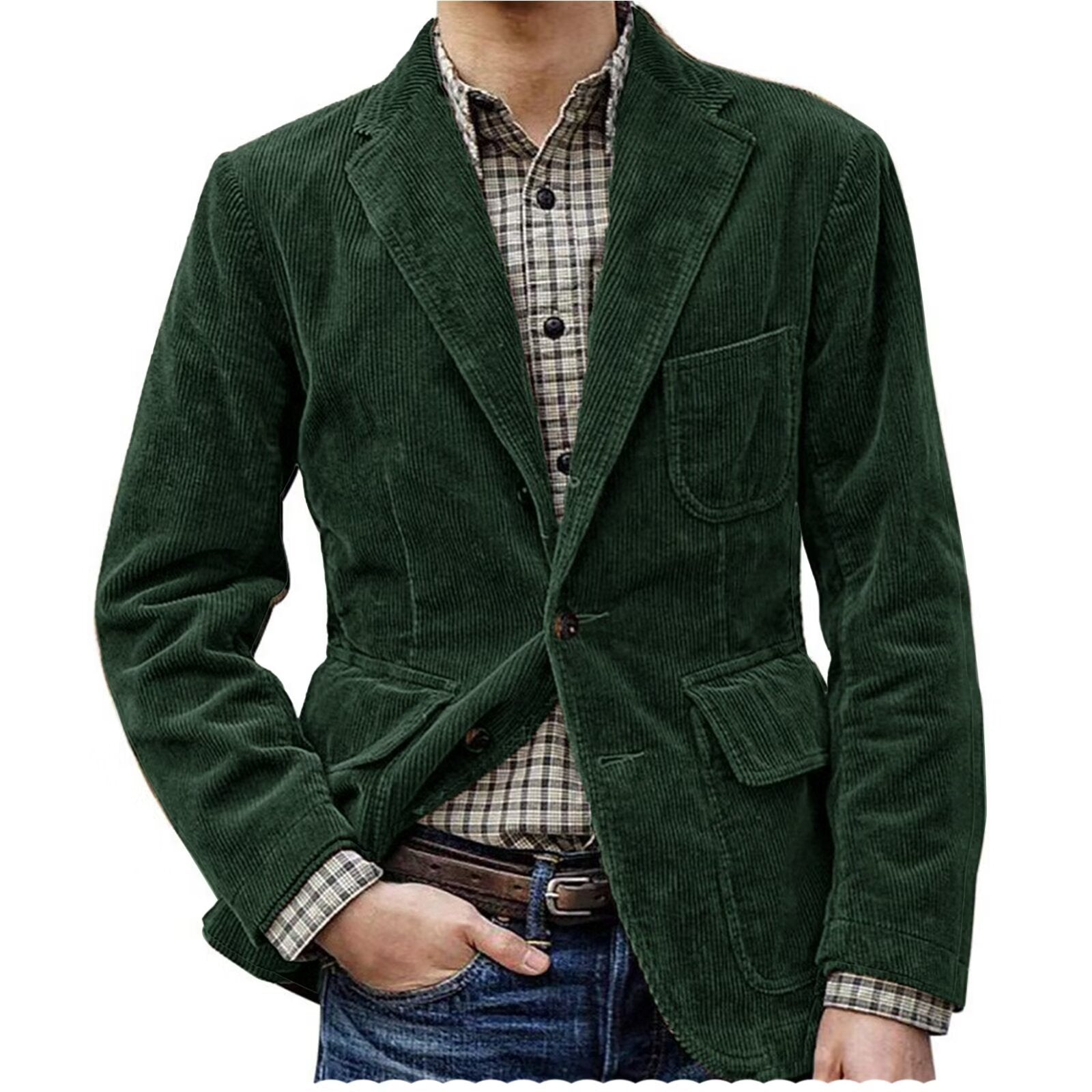 Men's green corduroy jacket