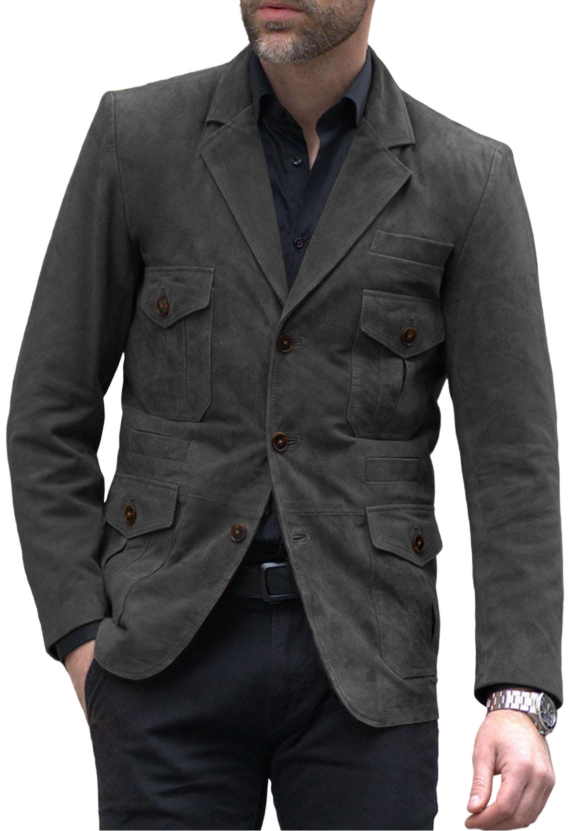 men suede jacket