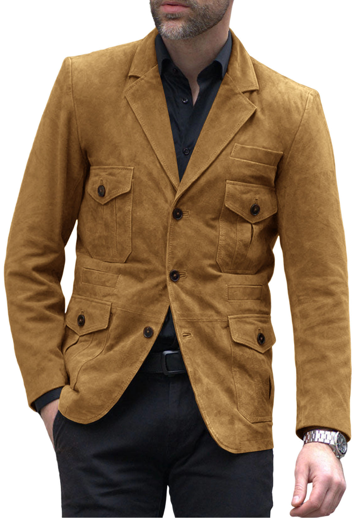 men suede jacket