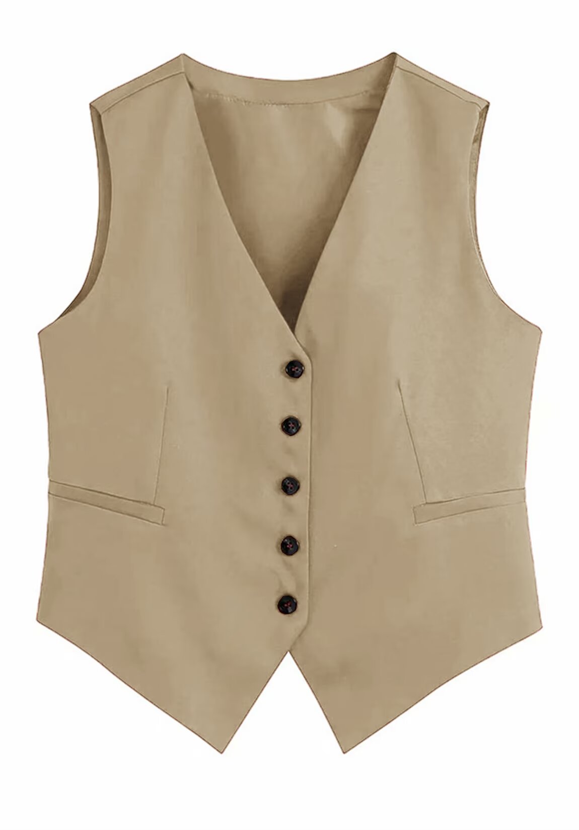 Women's khaki vest 