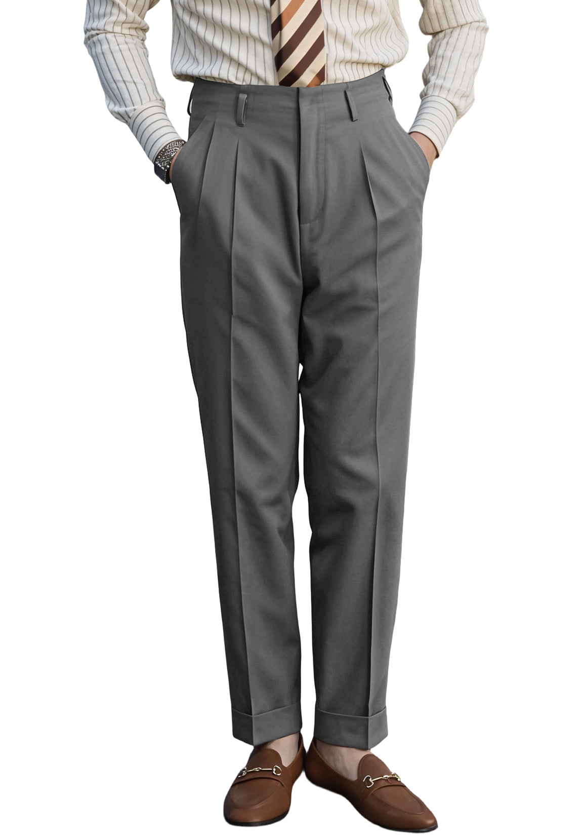 men grey dress pants