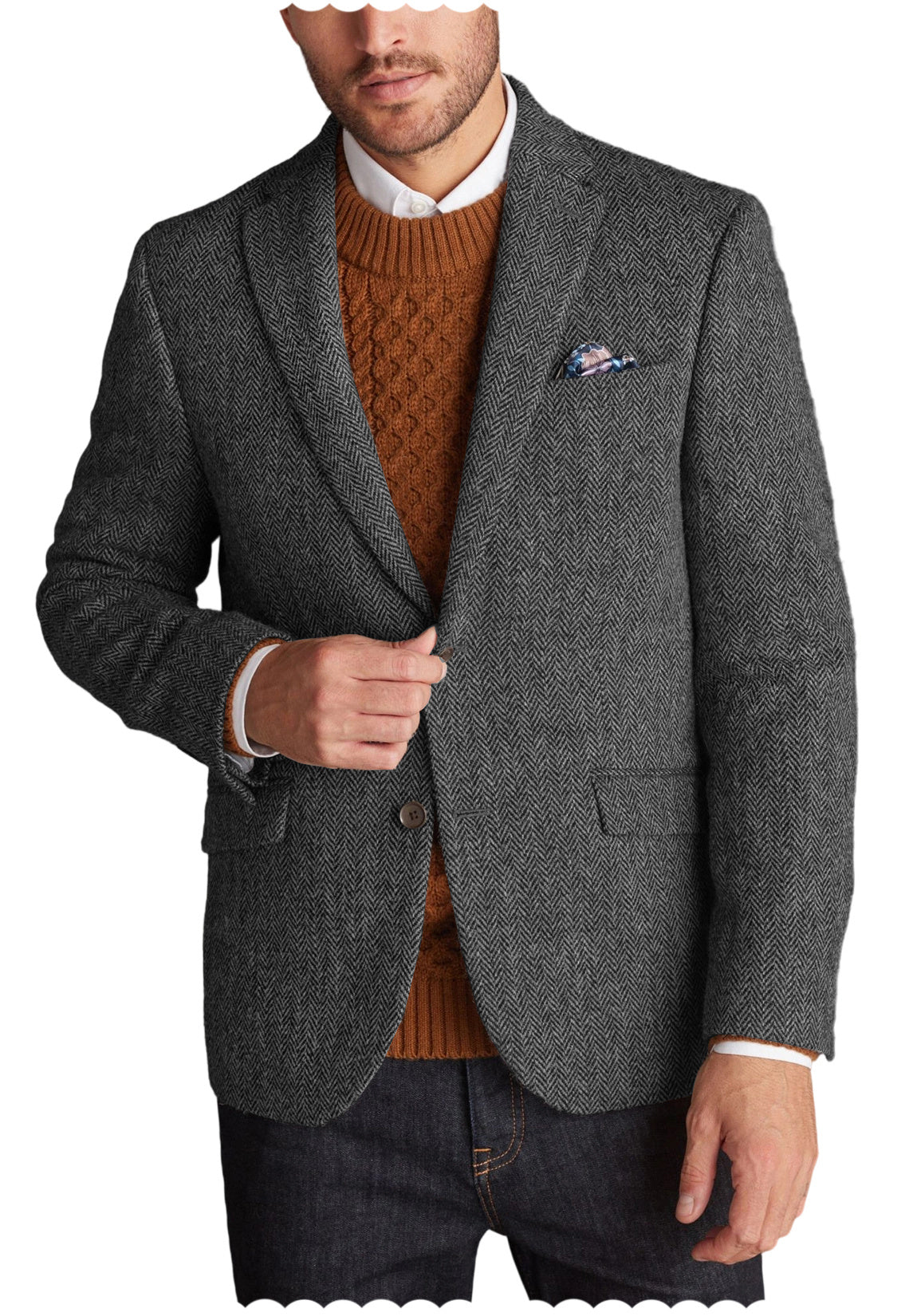 Men Tweed Jacket