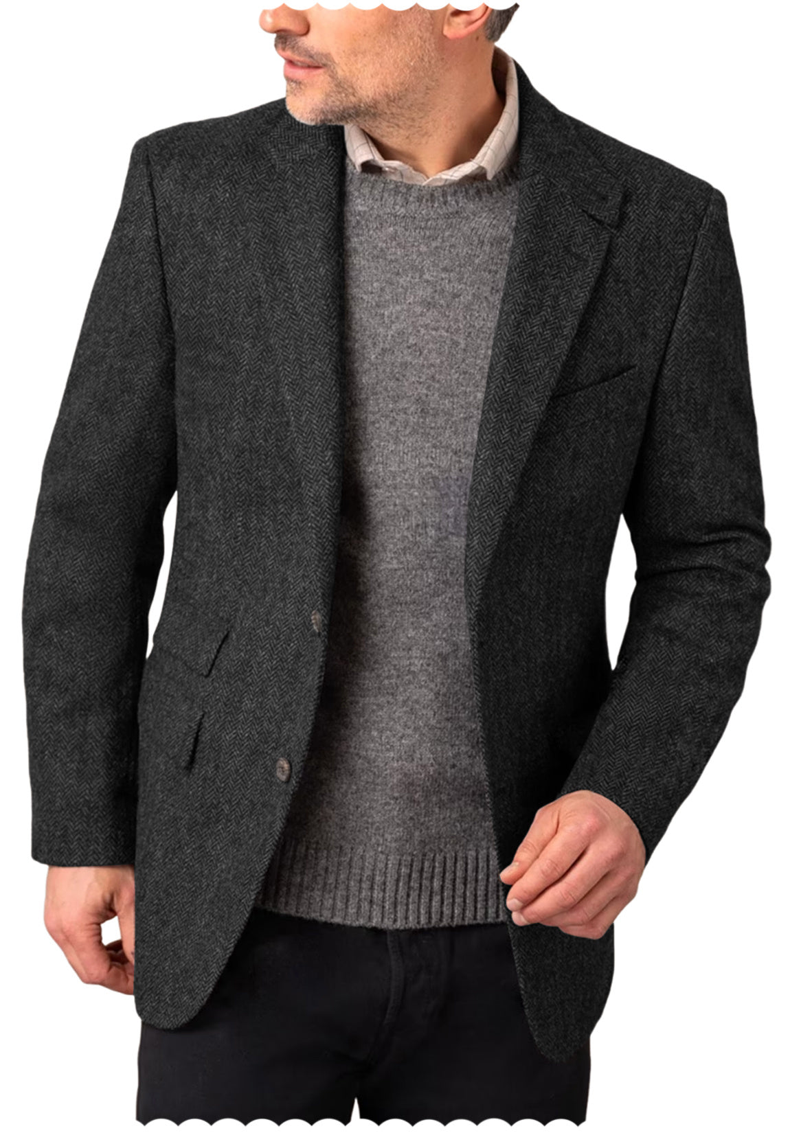 Men Tweed Jacket
