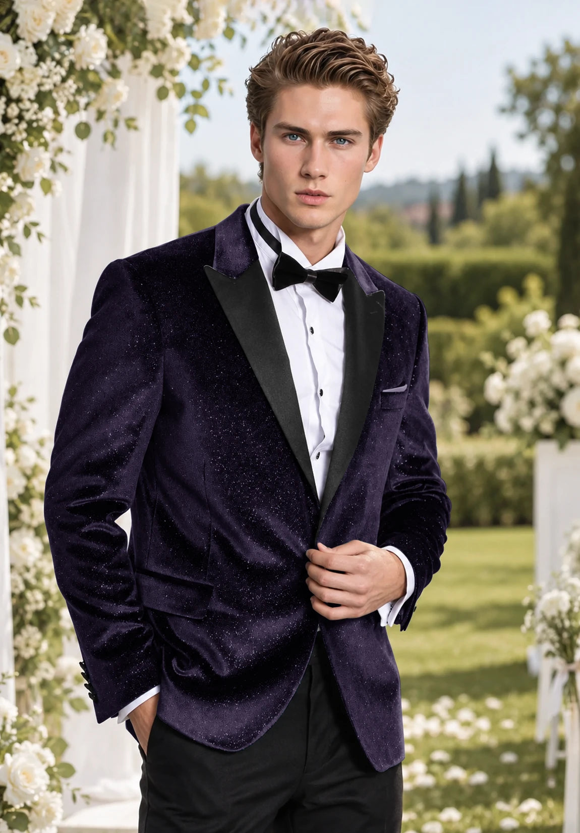 Men's purple jacket