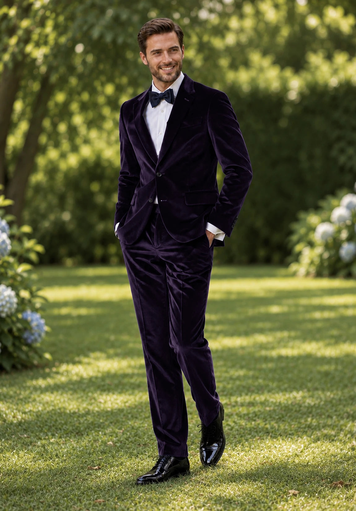 Men Purple Suit