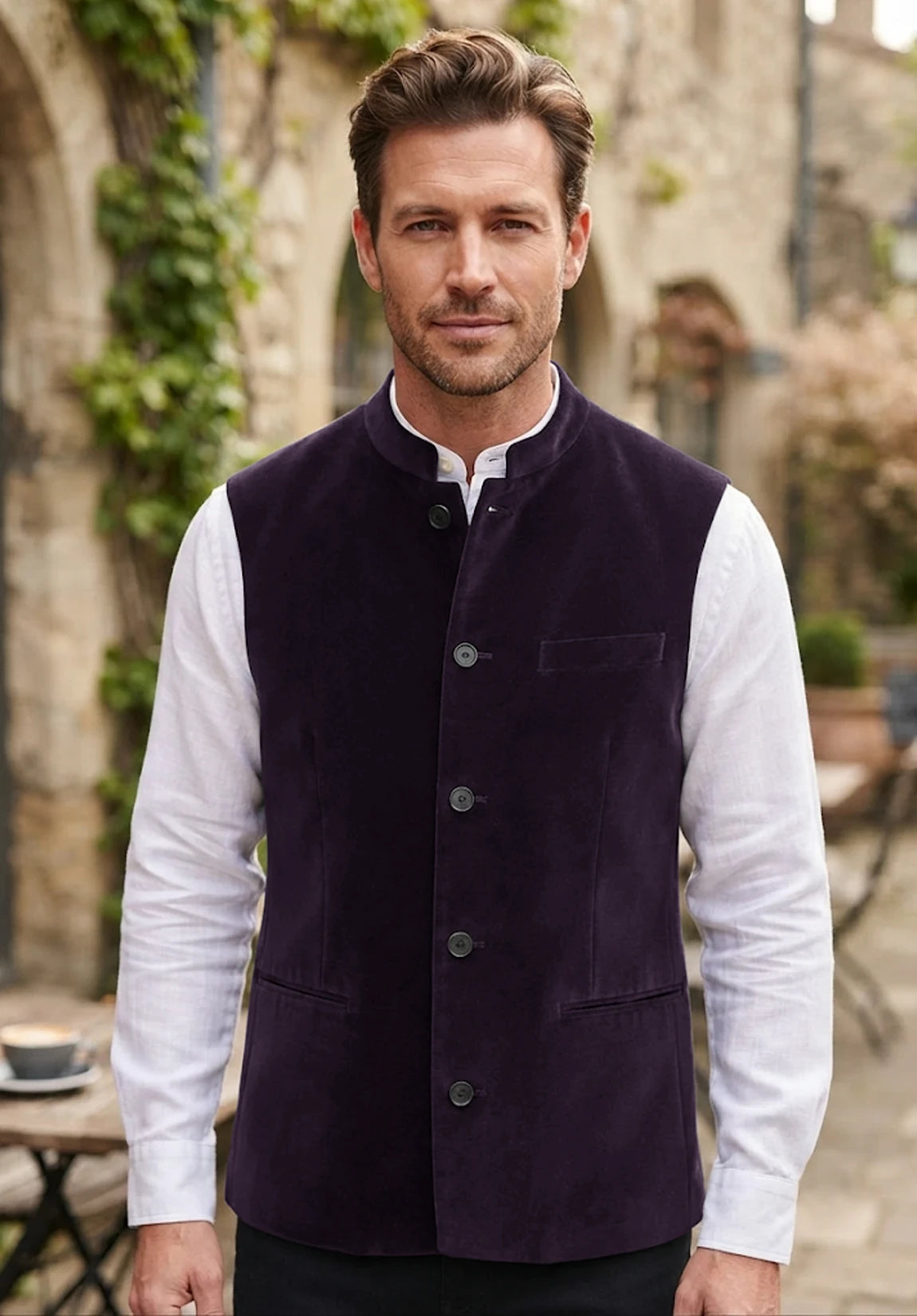 Men's purple vest